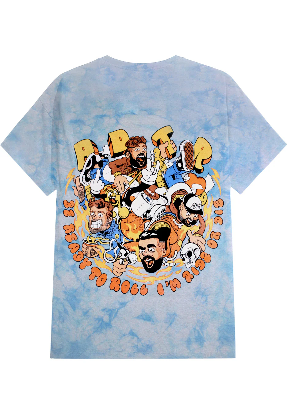 All My Friends Tie Dye Blue - T-Shirt - Image 2