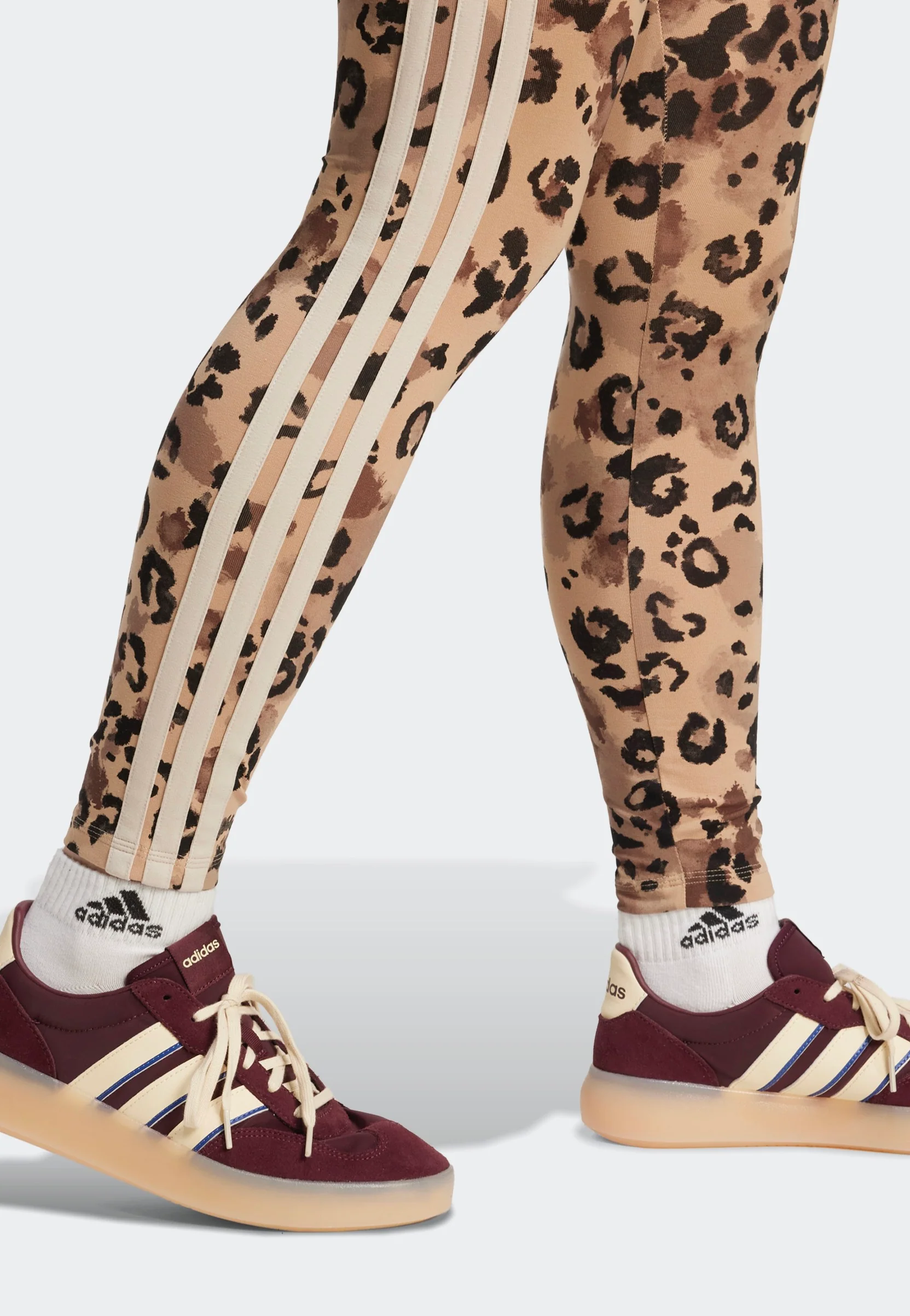 Animal Print 3-Stripes High Rise Multco/Warsan - Leggings - Image 4