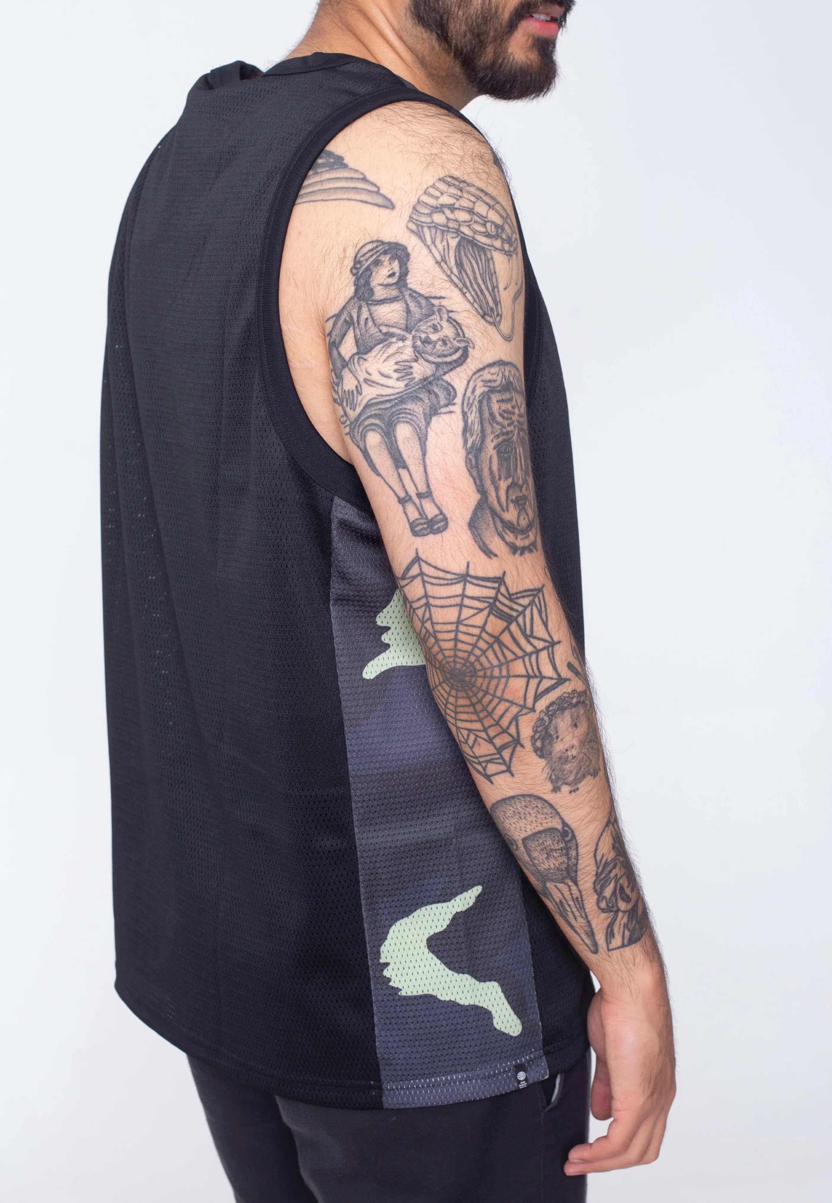 Camo BBALL JSY Black - T-Shirt - Image 2