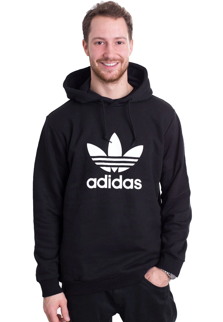 Trefoil Black - Hoodie