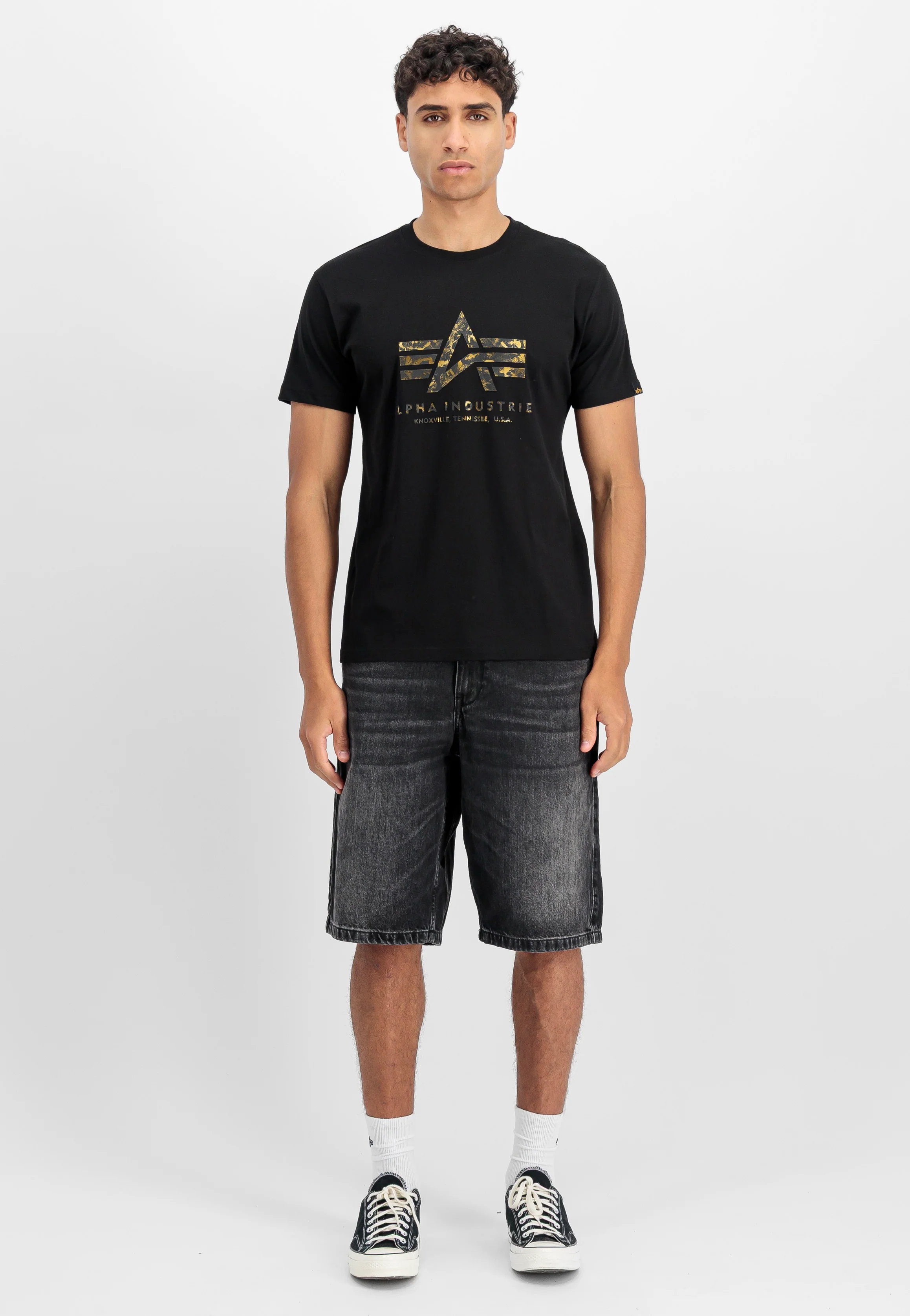 Basic Big Logo Effect Print Black - T-Shirt - Image 2