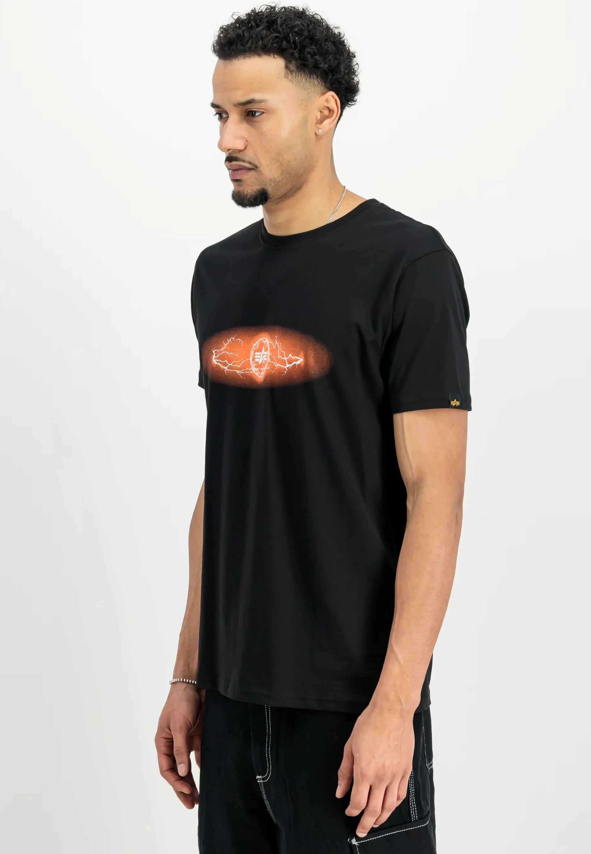 Lightning Black/Orange - T-Shirt - Image 2