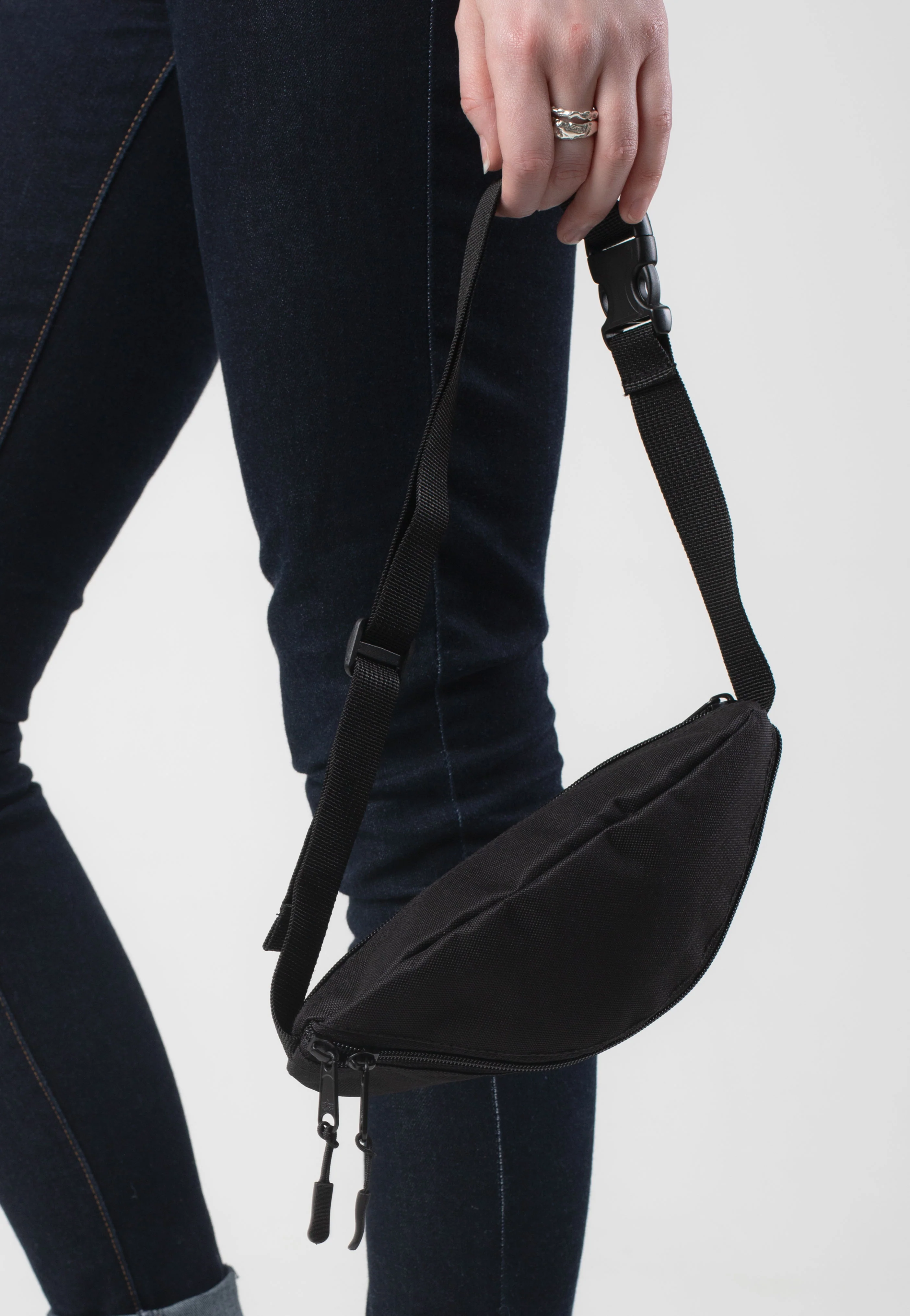 Rubber Print Black - Hip Bag - Image 4