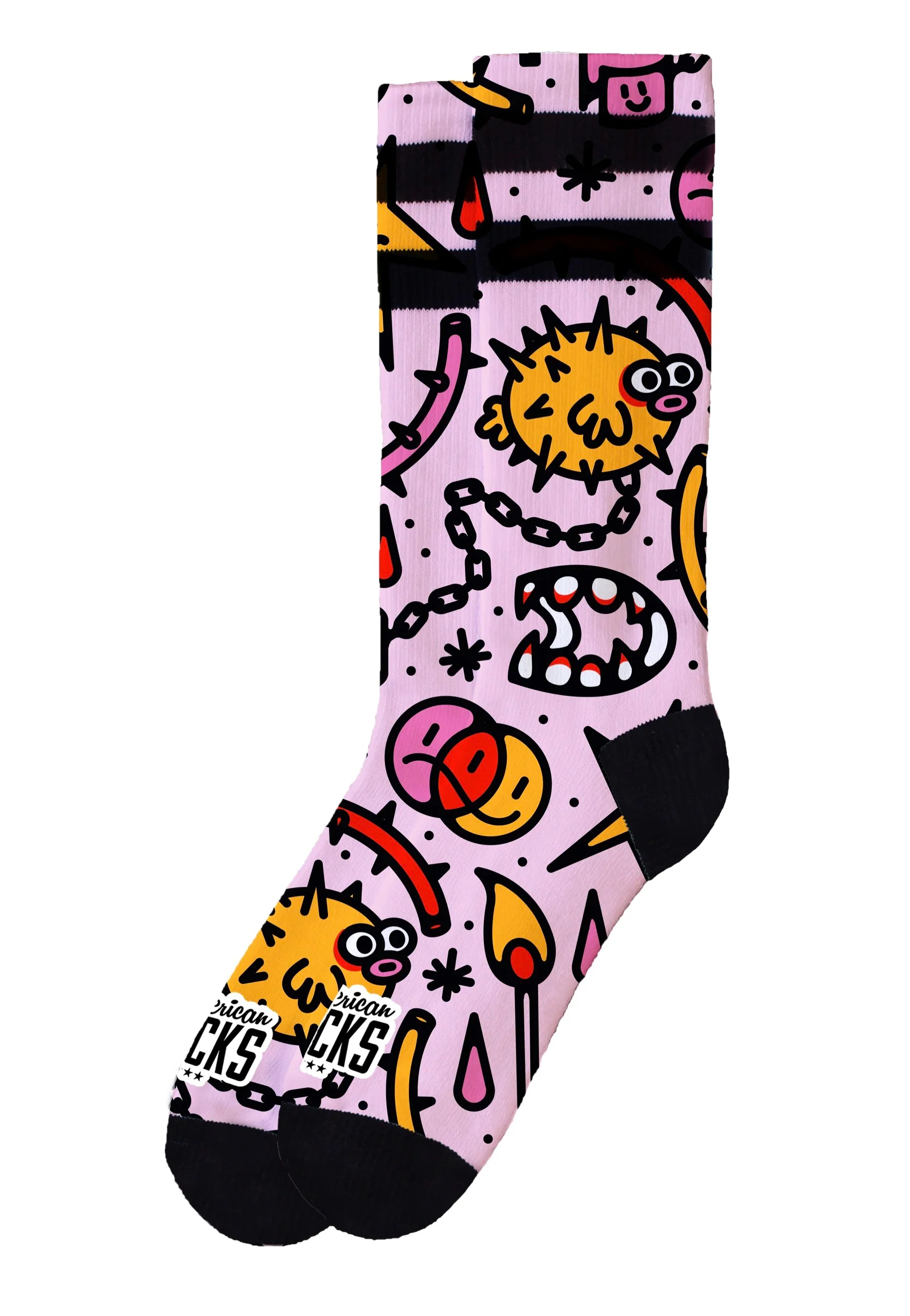 Blowfish Mid High Pink - Socks - Image 5