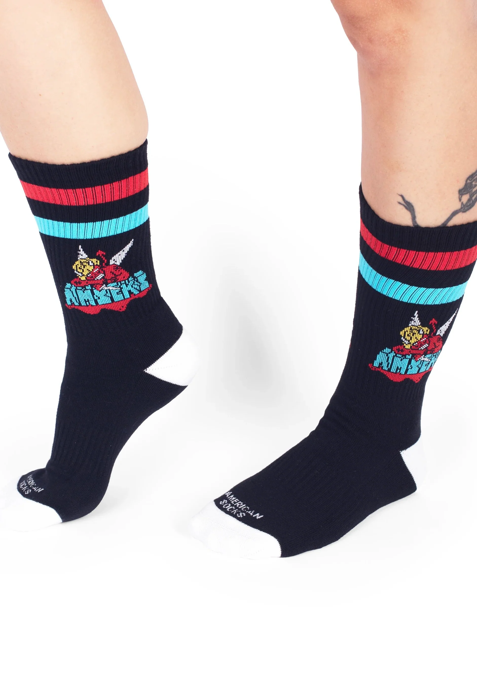 Fallen Angel Mid High Black - Socks - Image 4
