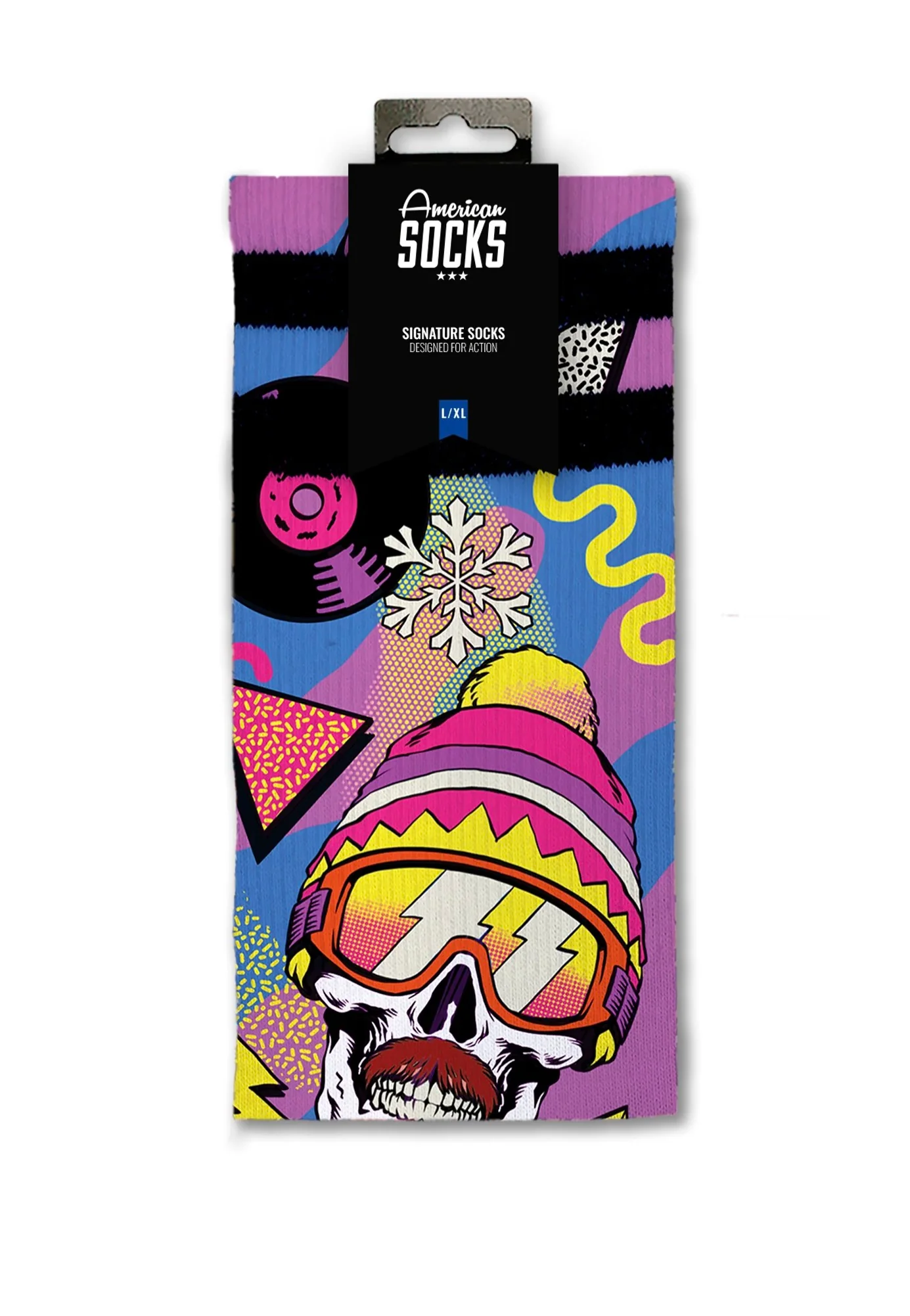 Retro Blizzard Mid High Pink - Socks - Image 5