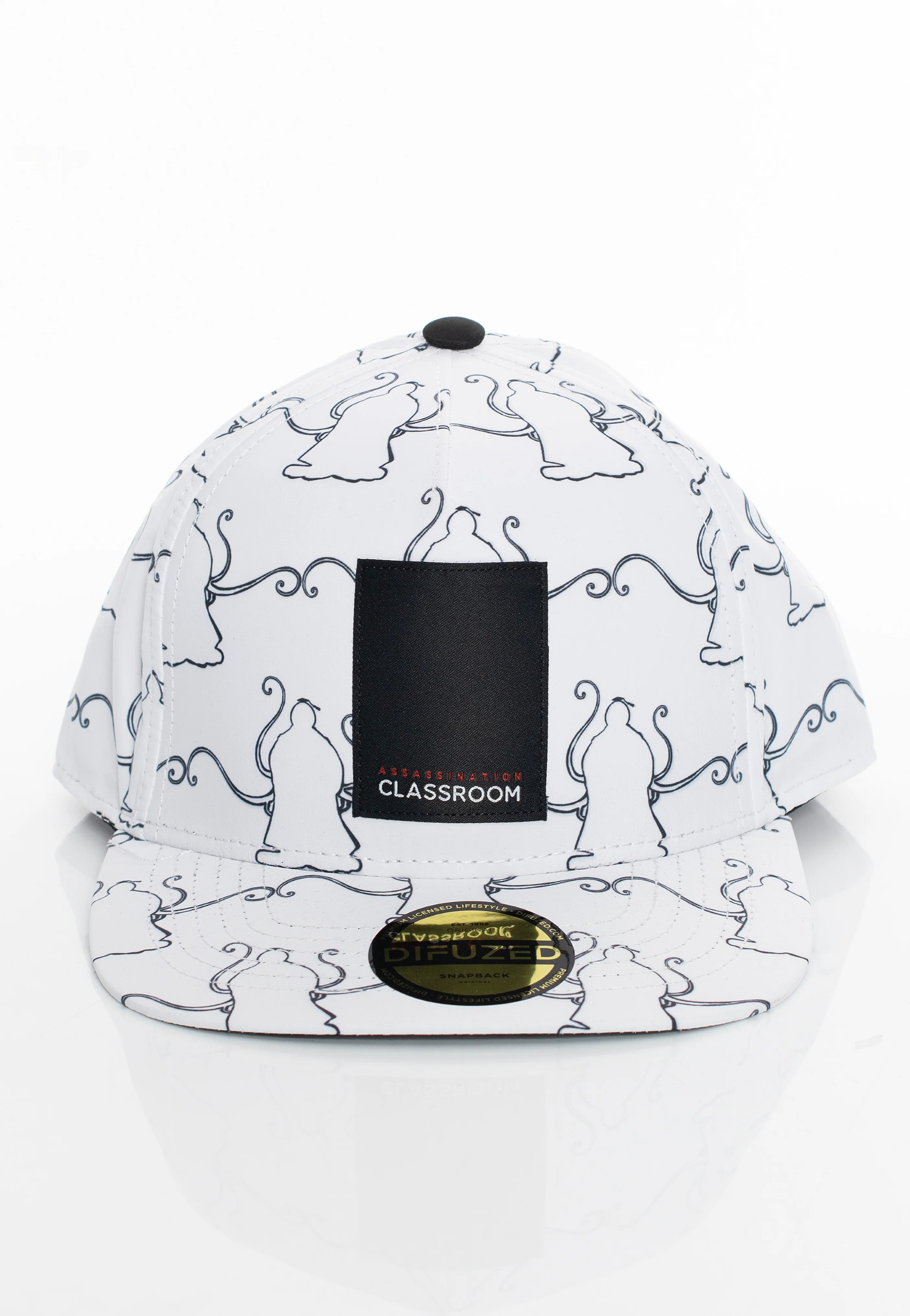 Koro Sensei Line Art White - Cap - Image 2