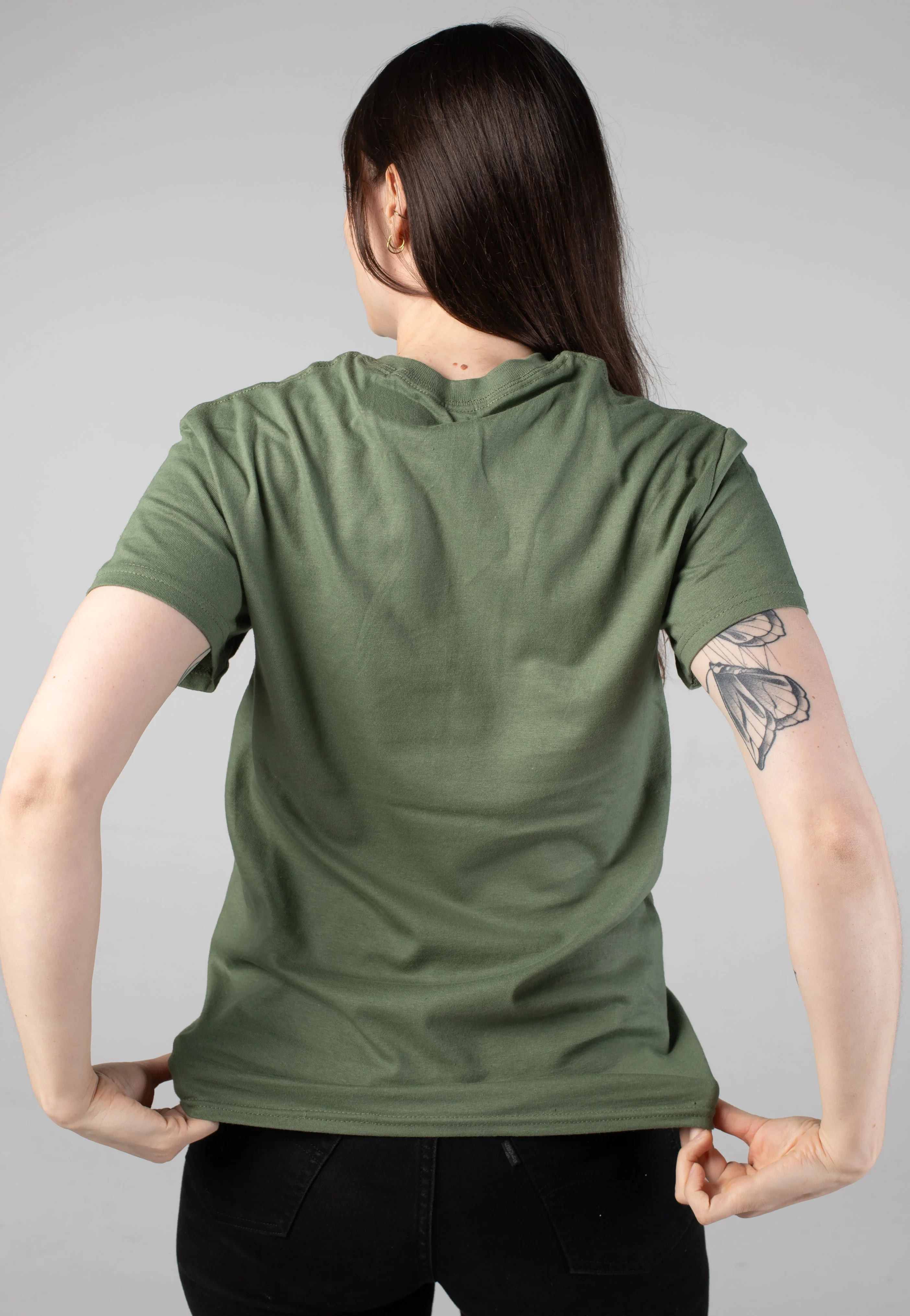 Black Logo Military Greeen - T-Shirt - Image 7