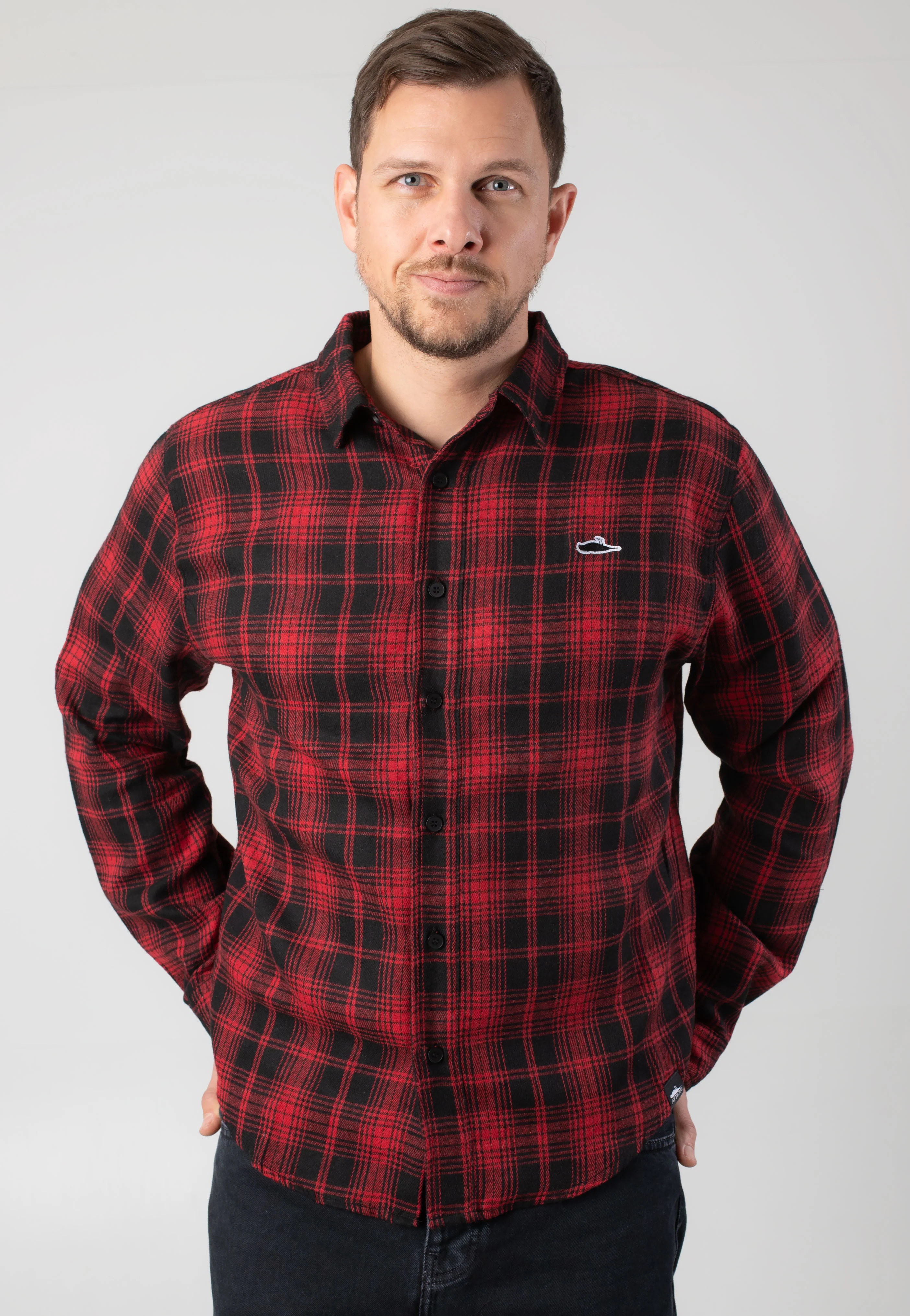 Jack Flannel Black/Red - Shirt