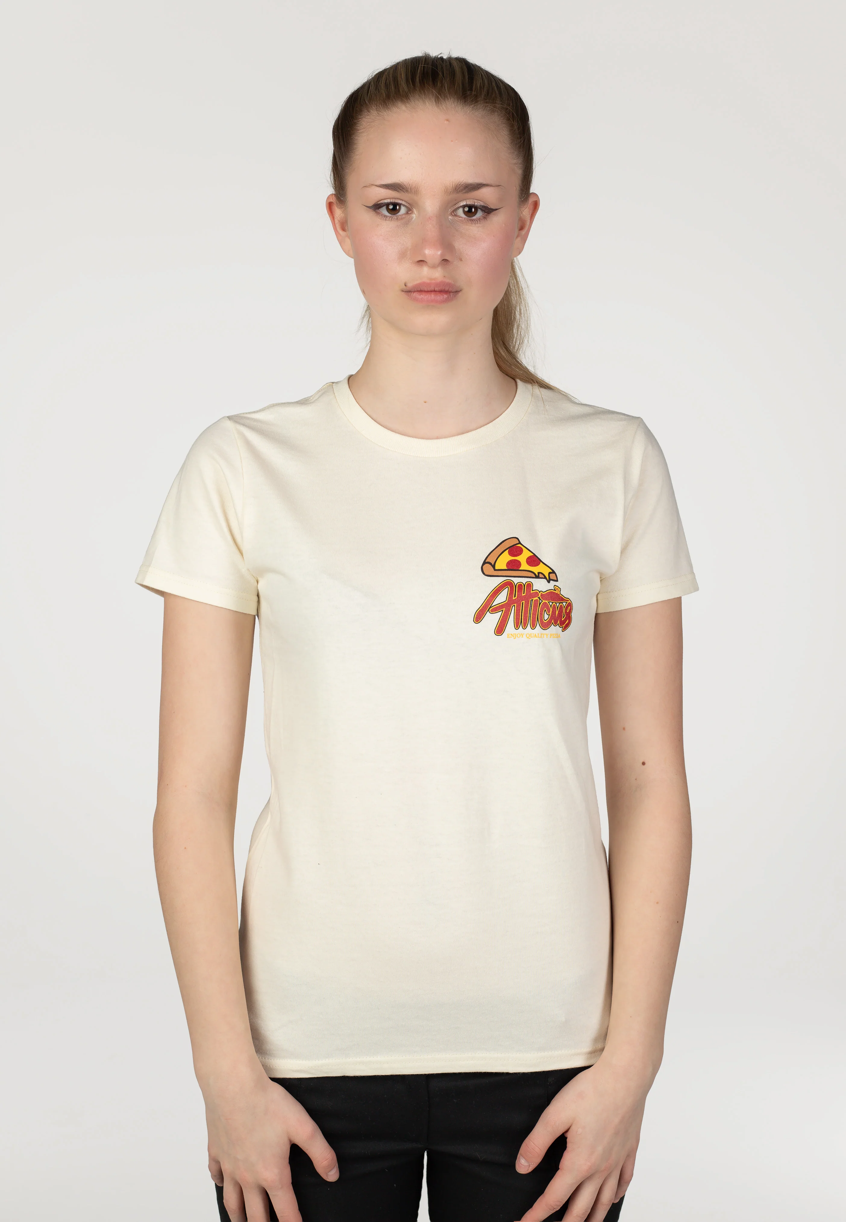 Womens Pizza Vanilla - T-Shirt