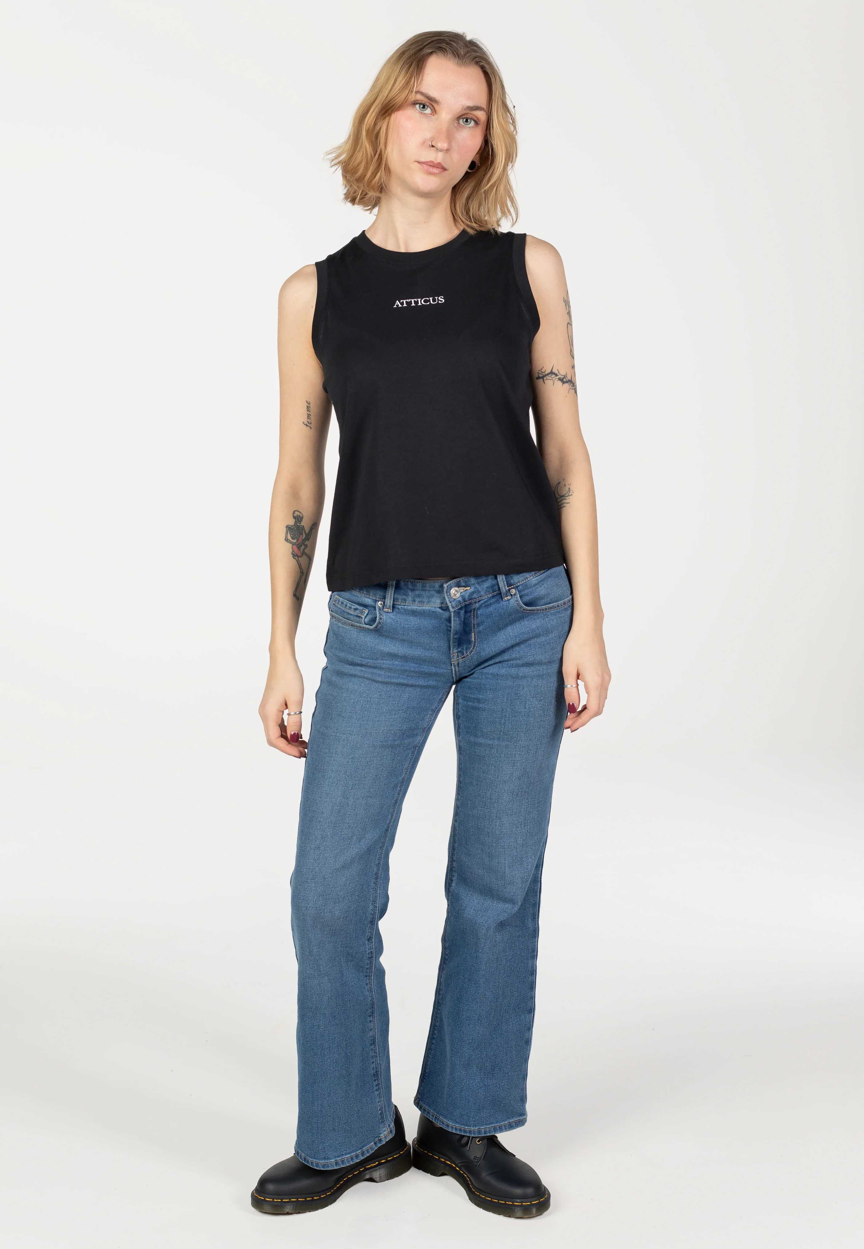 Womens Small Logo Black - Tank