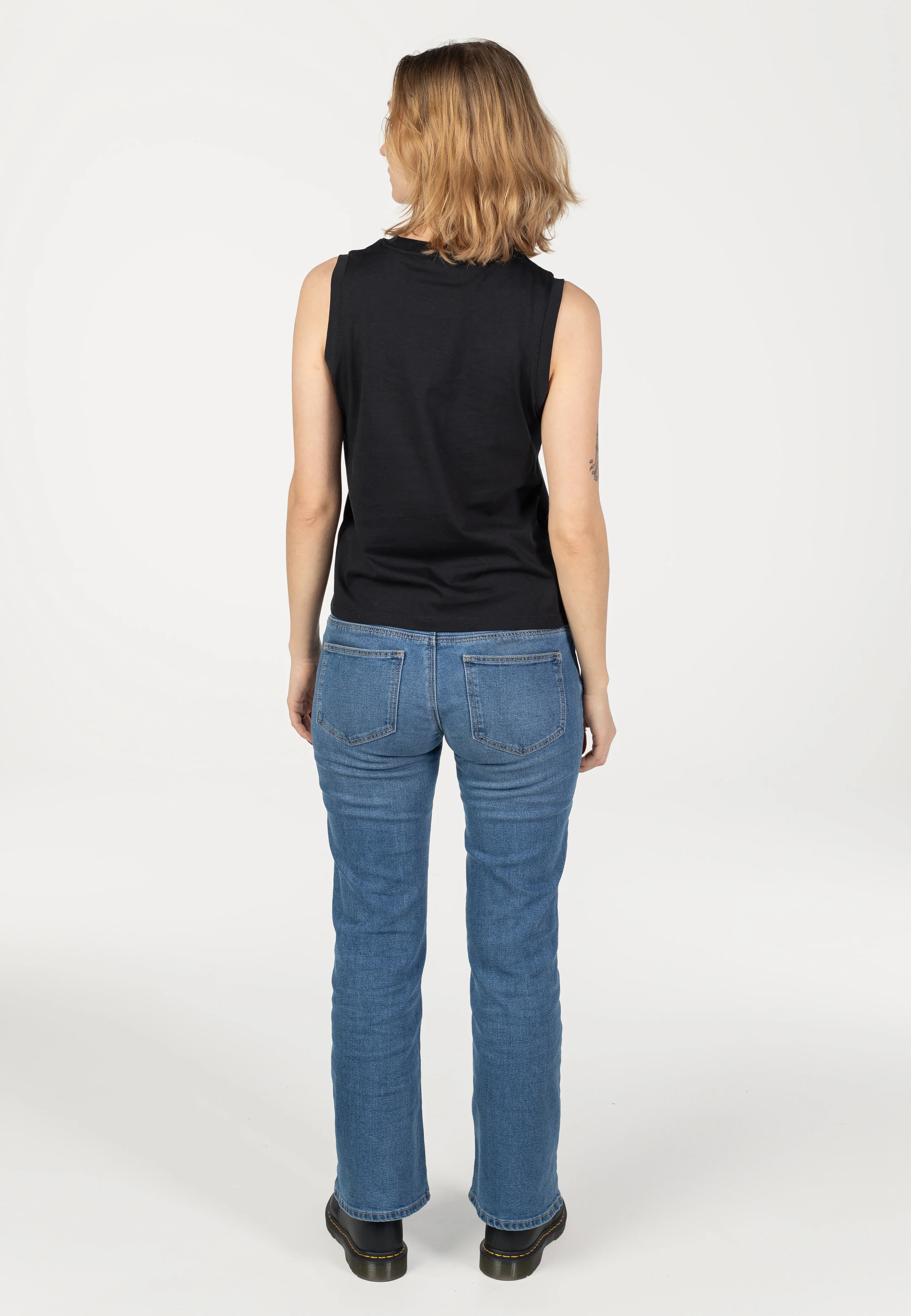 Womens Small Logo Black - Tank - Image 3