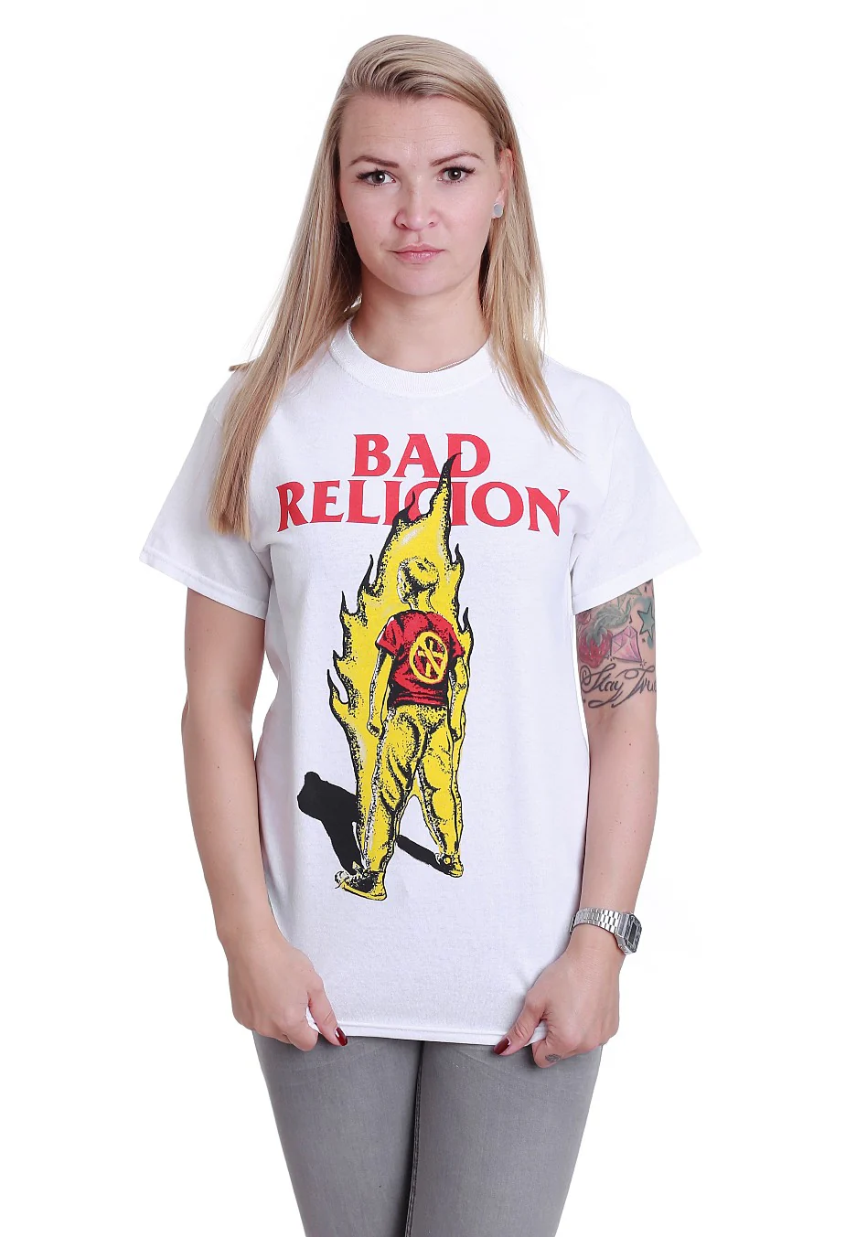 Boy On Fire White - T-Shirt - Image 5