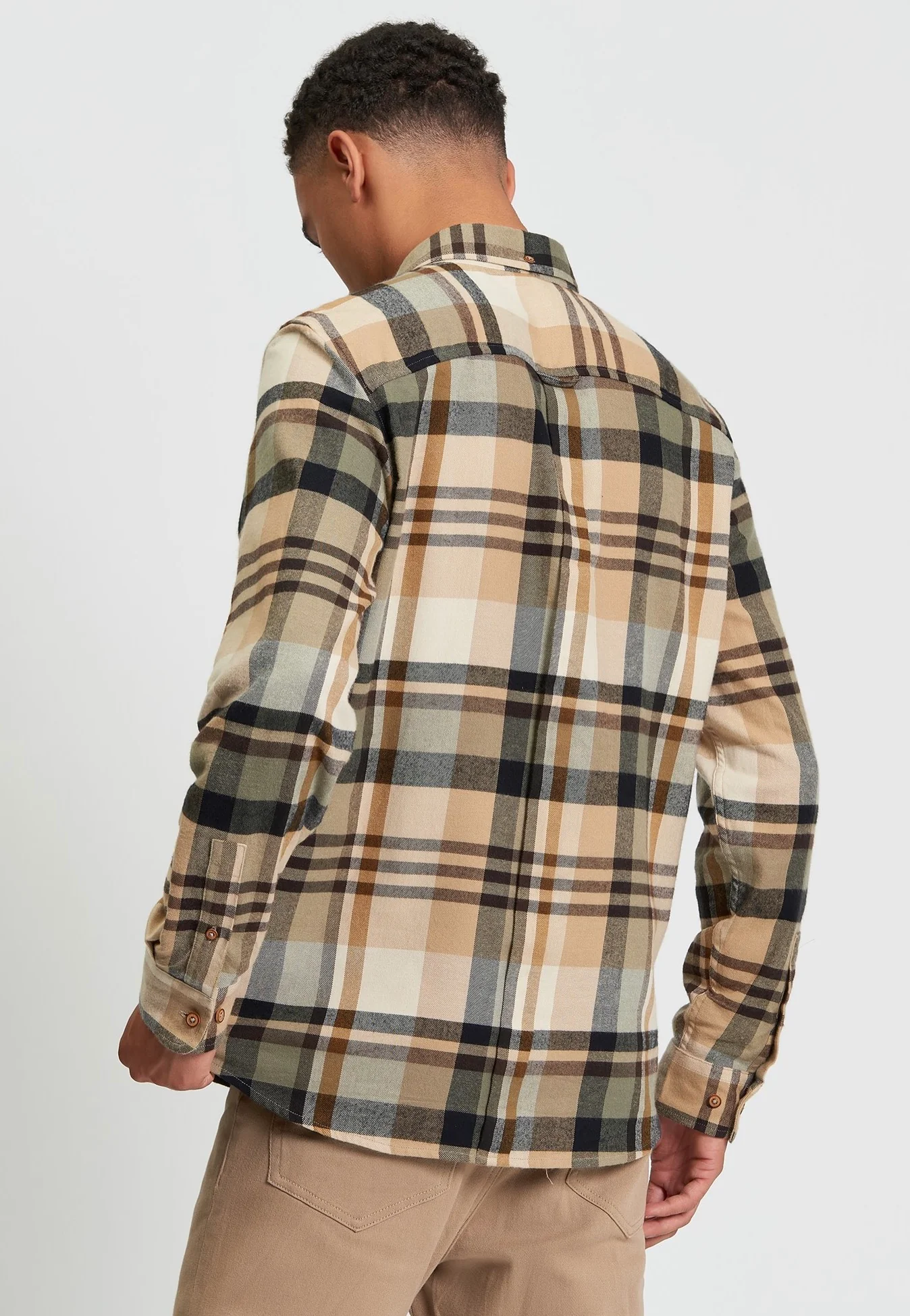 Brushed Check Sand - Shirt - Image 4