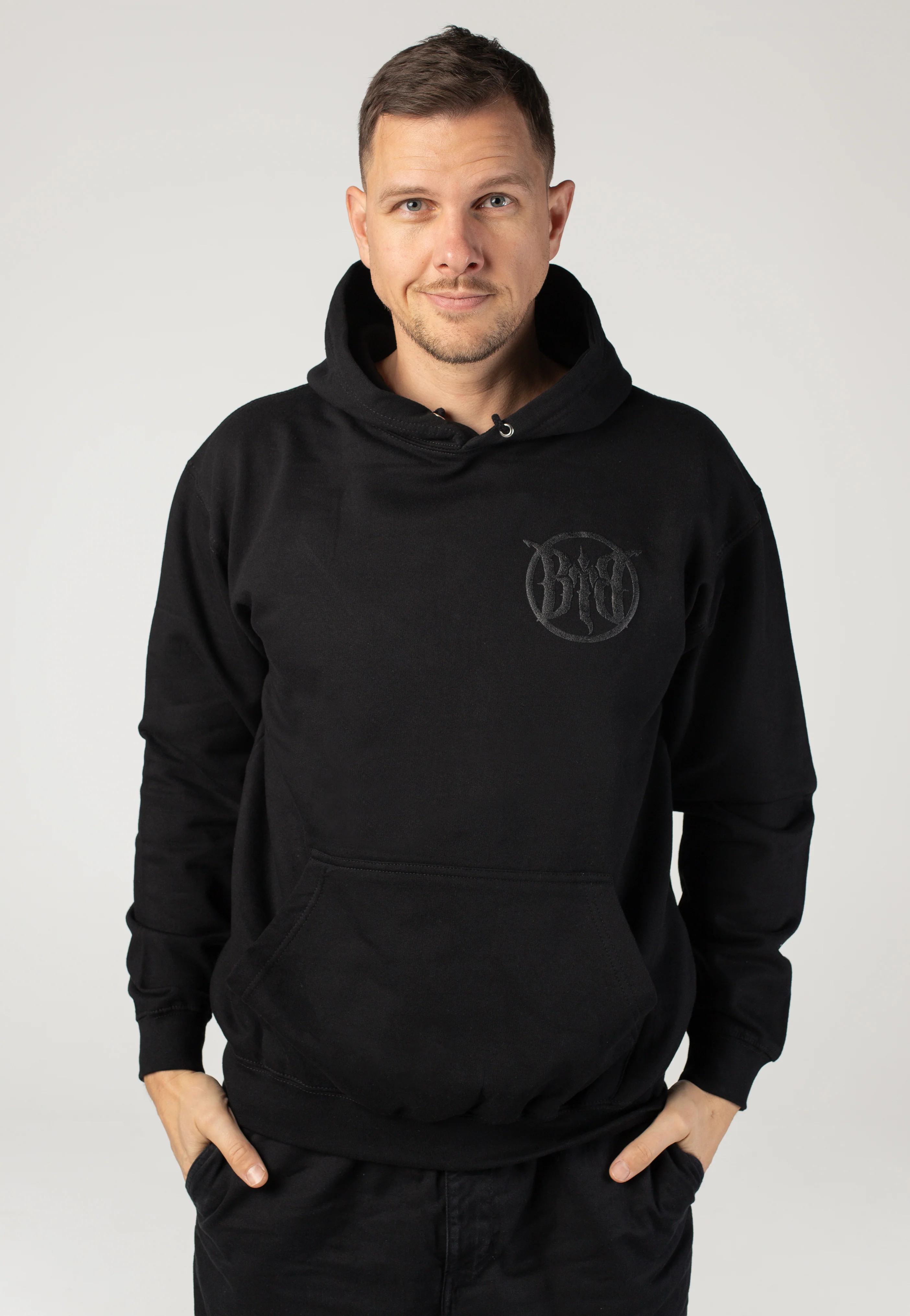 Raven Black On Black - Hoodie - Image 3