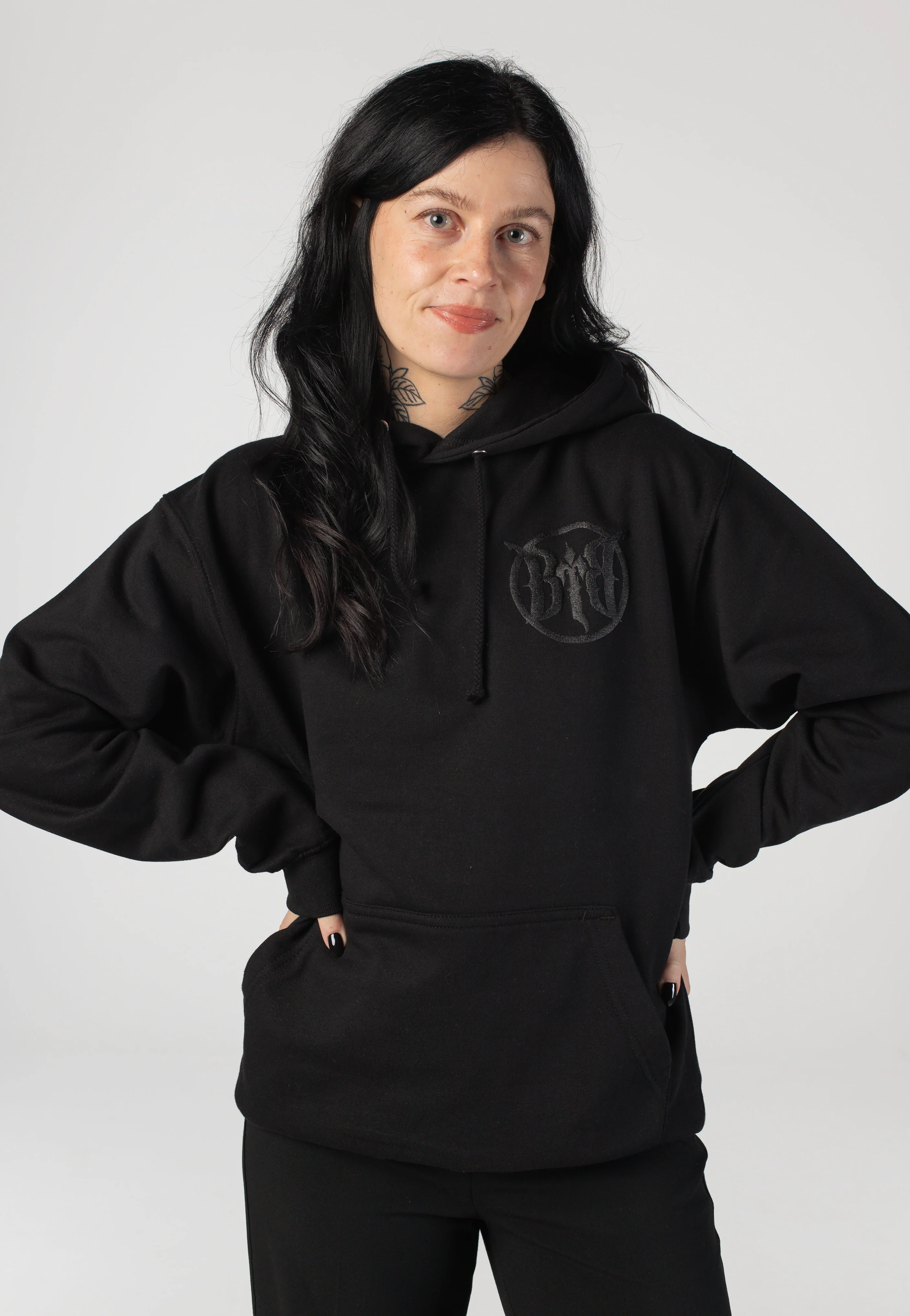 Raven Black On Black - Hoodie - Image 7