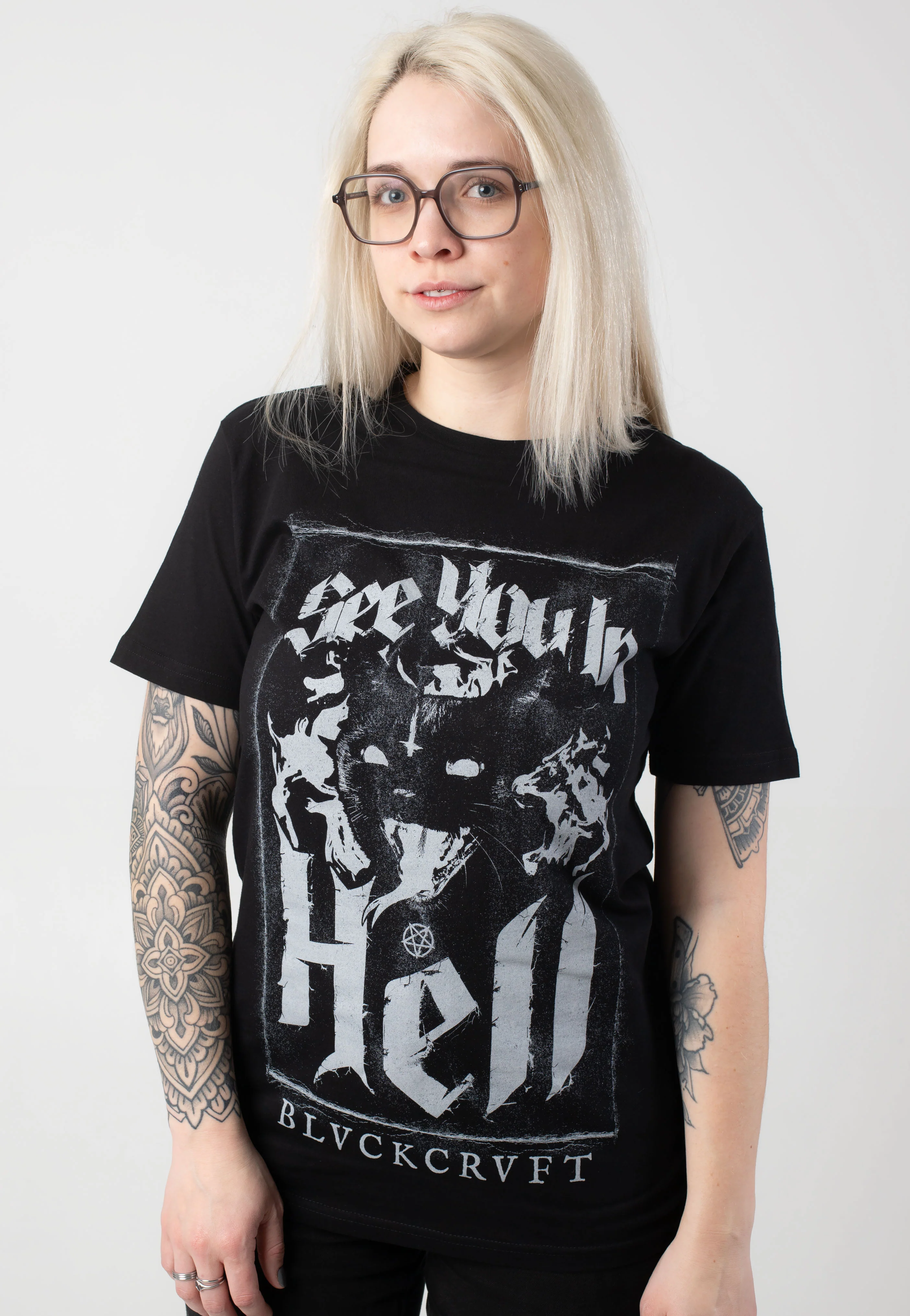 See You In Hell Cat - T-Shirt - Image 5