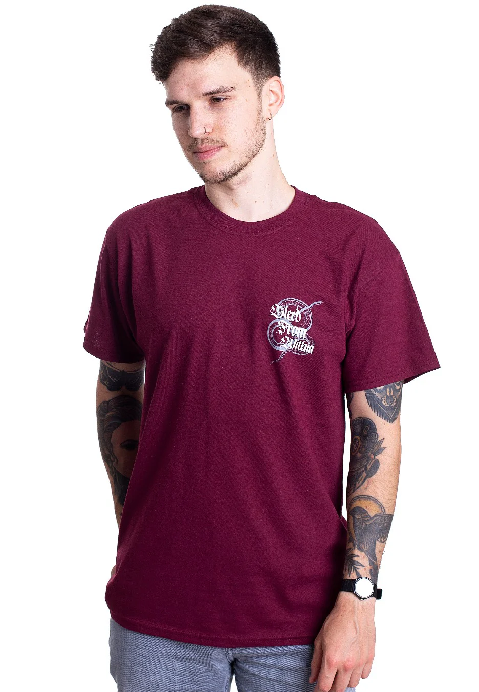Snake Maroon - T-Shirt - Image 3