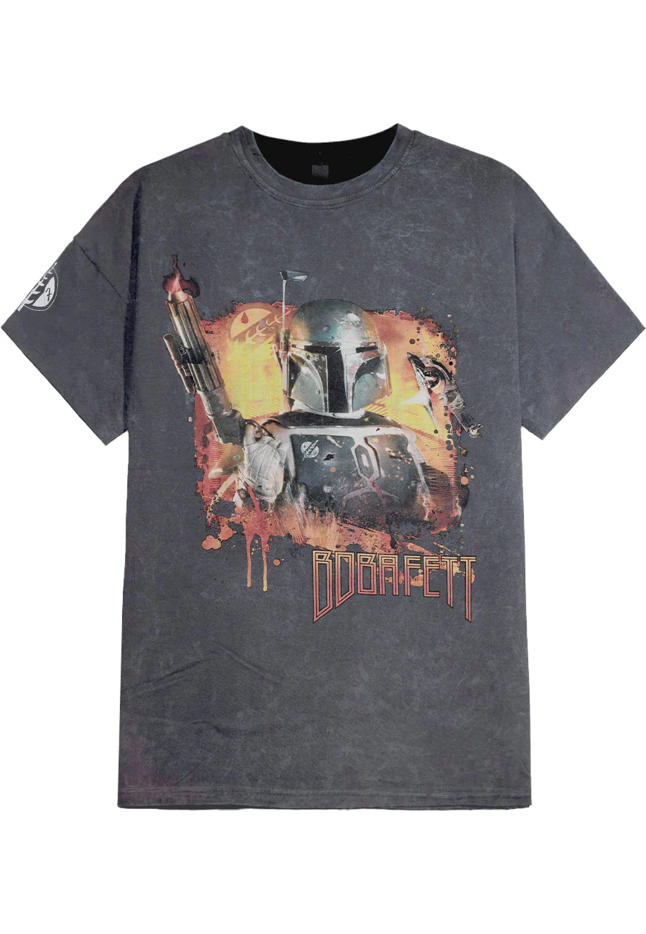 Boba Acid Wash Grey - T-Shirt - Image 4