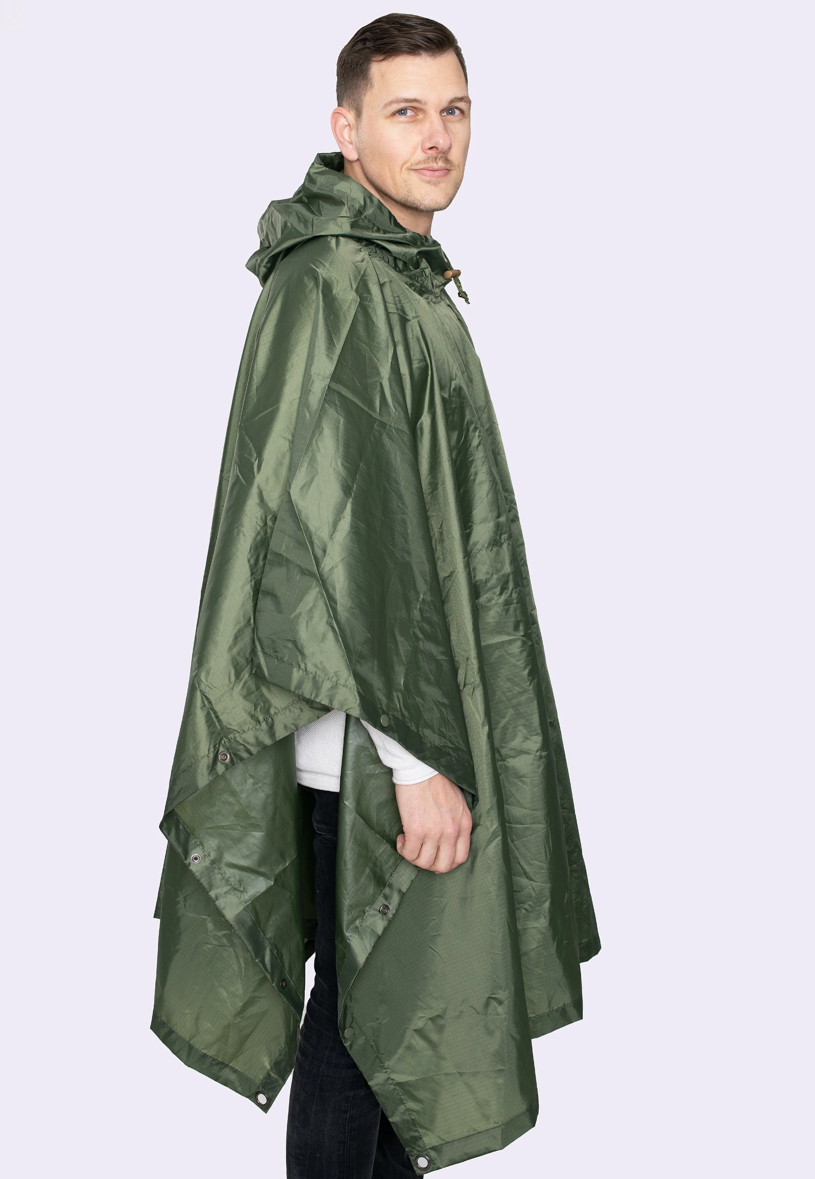 Ripstop Olive - Poncho - Image 4
