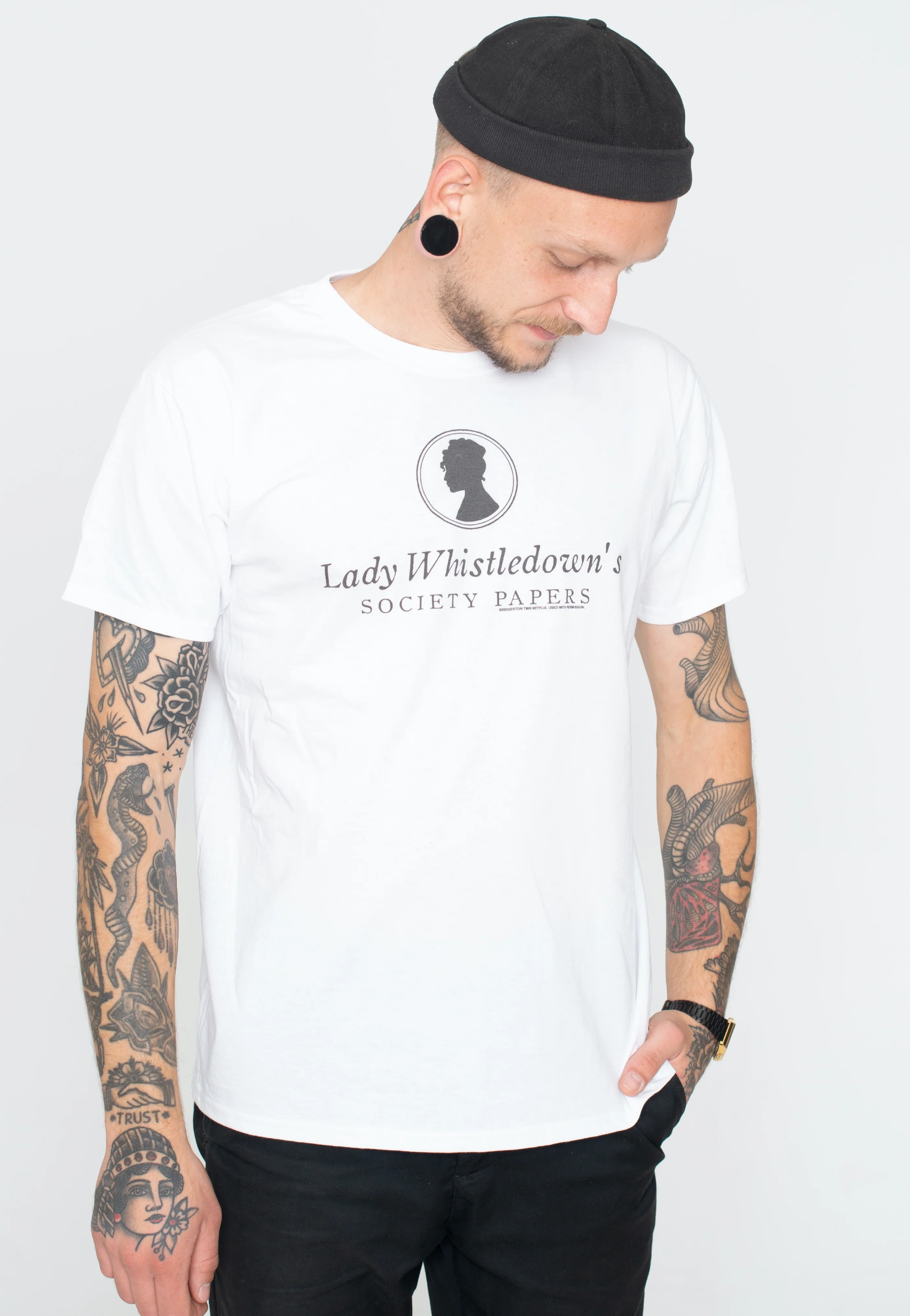 Lady Whistledown White - T-Shirt - Image 5