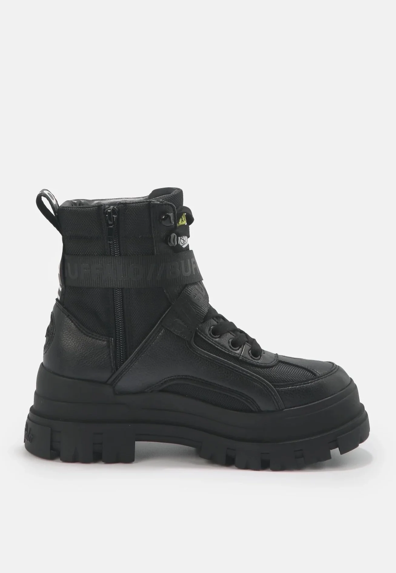 Aspha Com1 Vegan Nappa/Nylon Black - Girl Shoes - Image 6