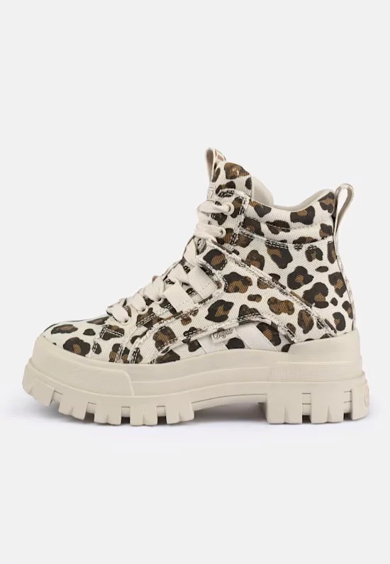 Aspha NC Mid Vegan Beige/Black/Leo - Girl Shoes - Image 3