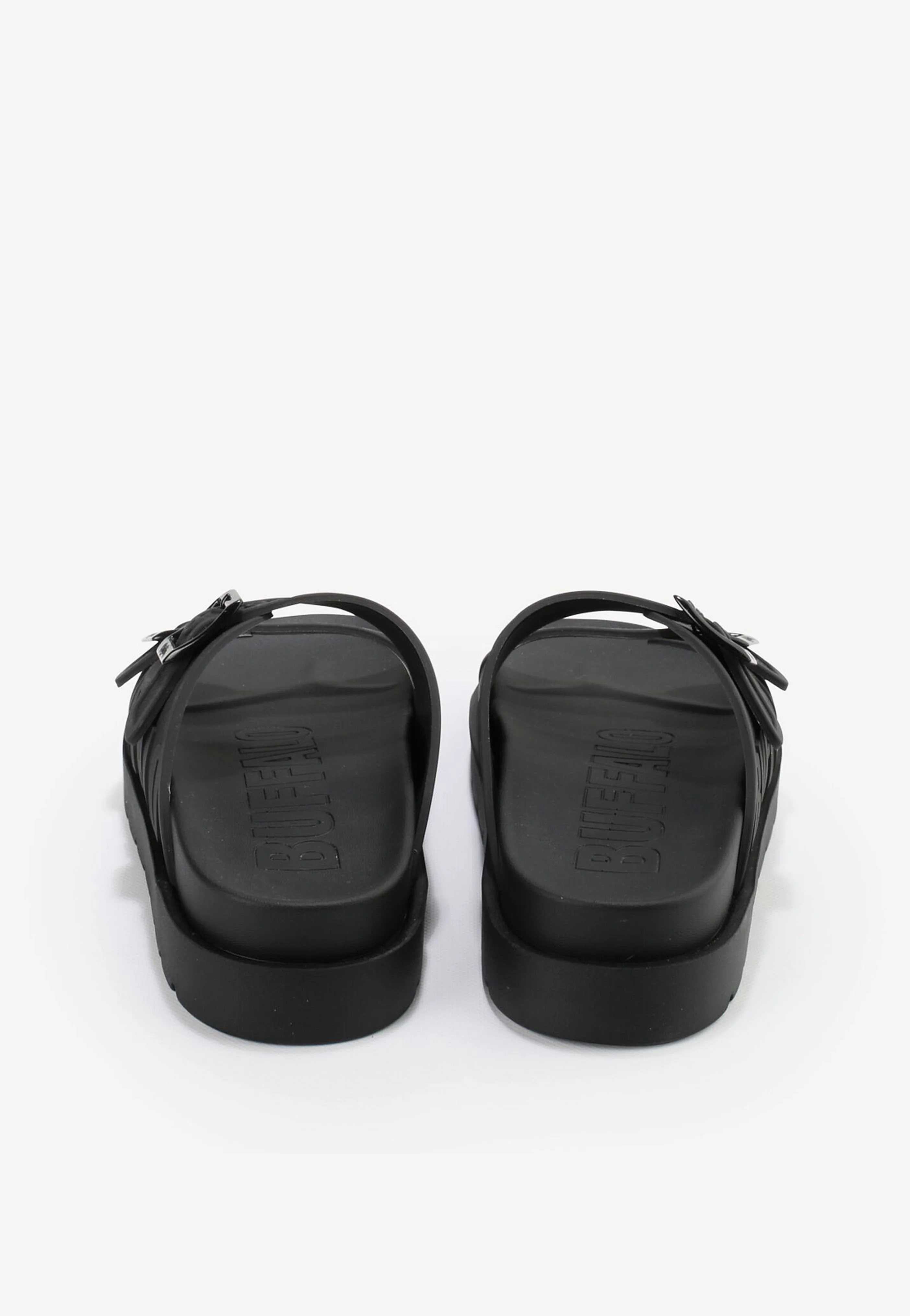 Eve Sol Vegan Rubber Black - Girl Slides - Image 4