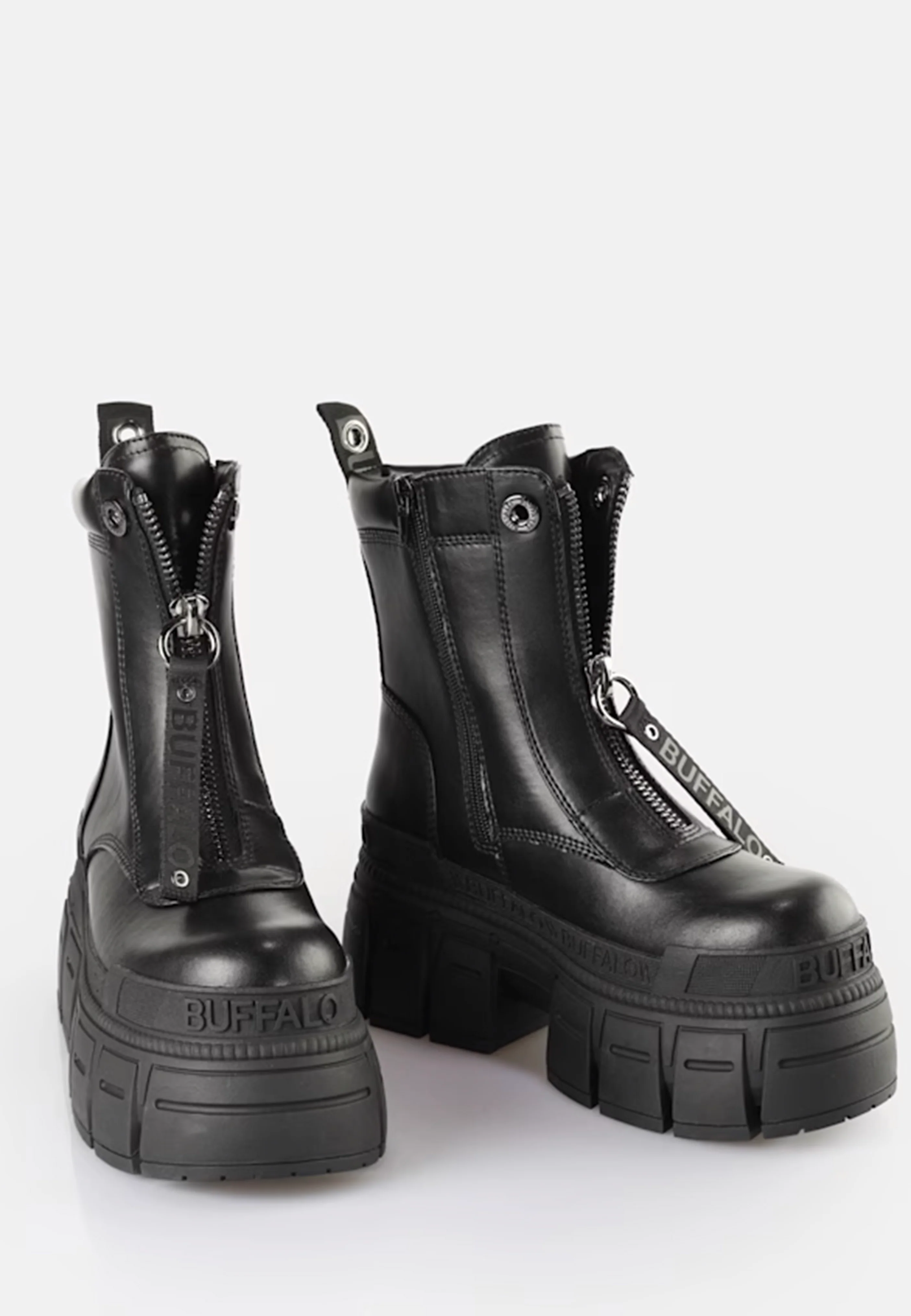 Gospher Zip Boot Vegan Nappa Black - Girl Shoes - Image 4