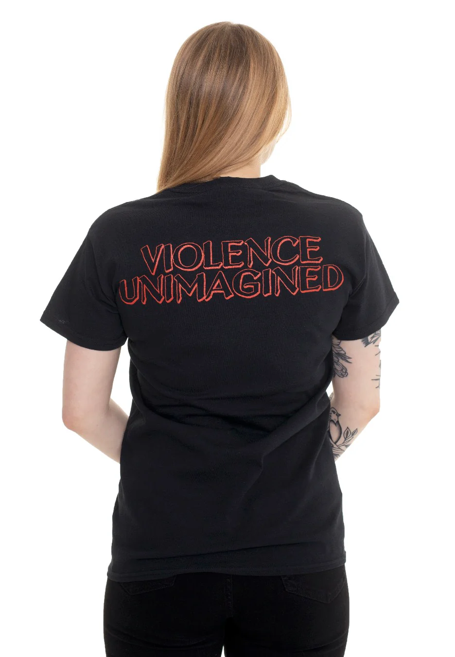 Violence Unimagined Cover Black - T-Shirt - Image 7