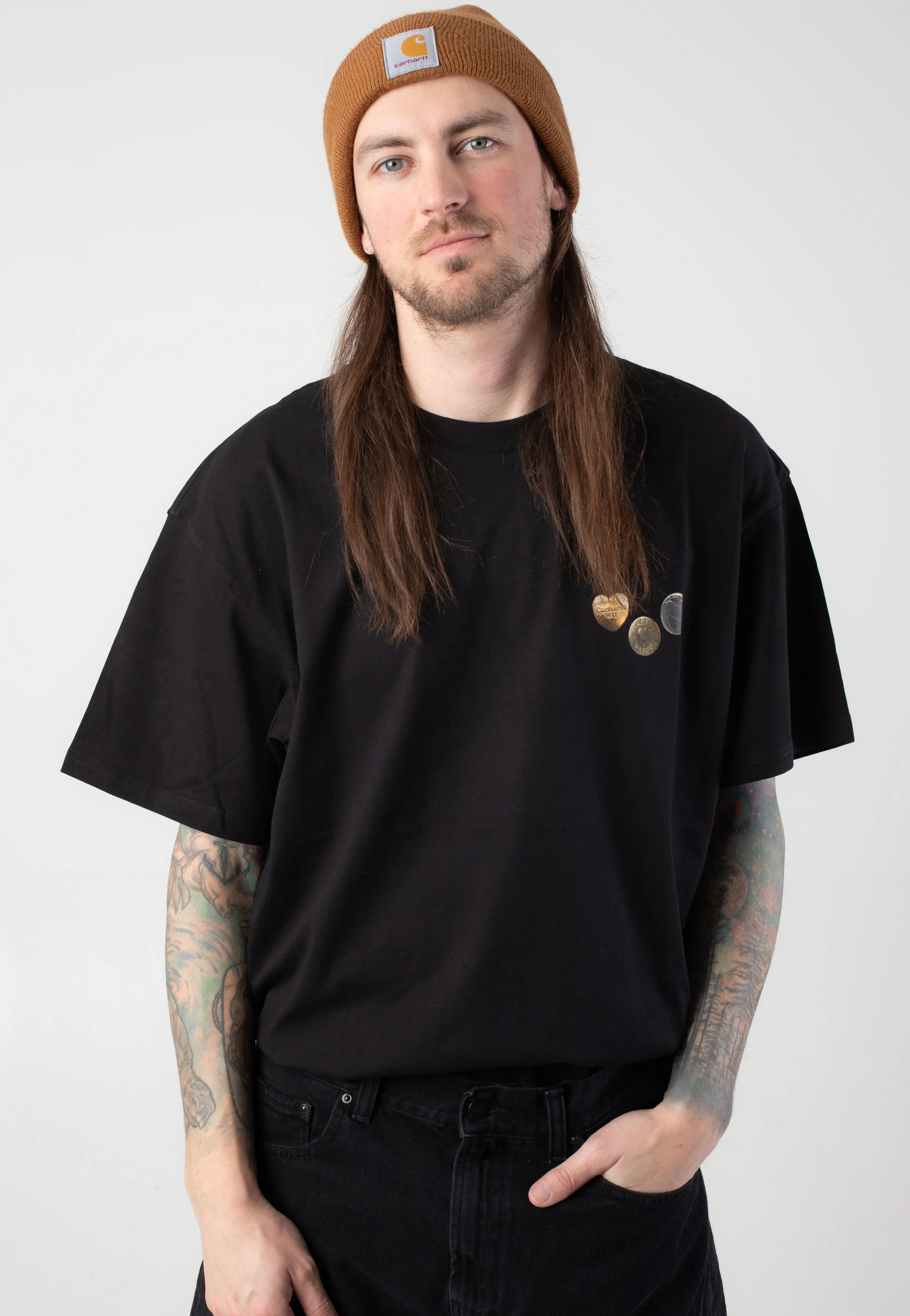 Button Black - T-Shirt