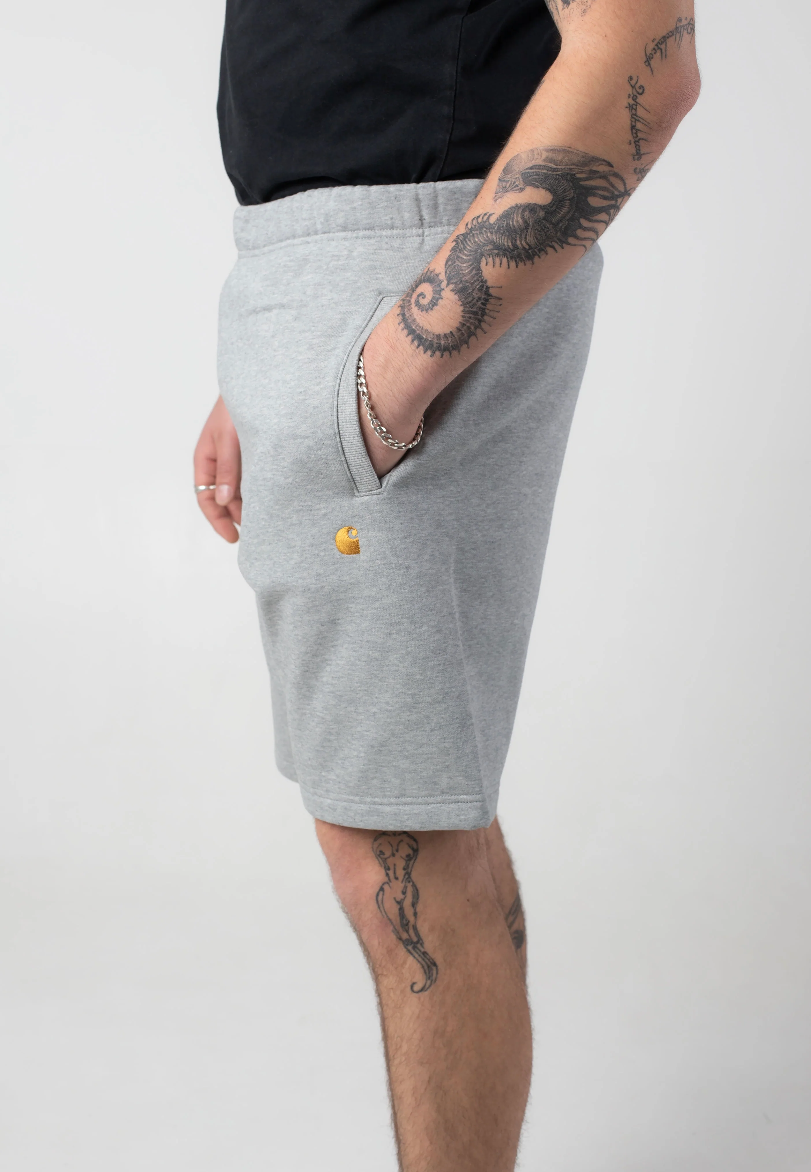 Chase Sweat Grey Heather/Gold - Shorts - Image 6