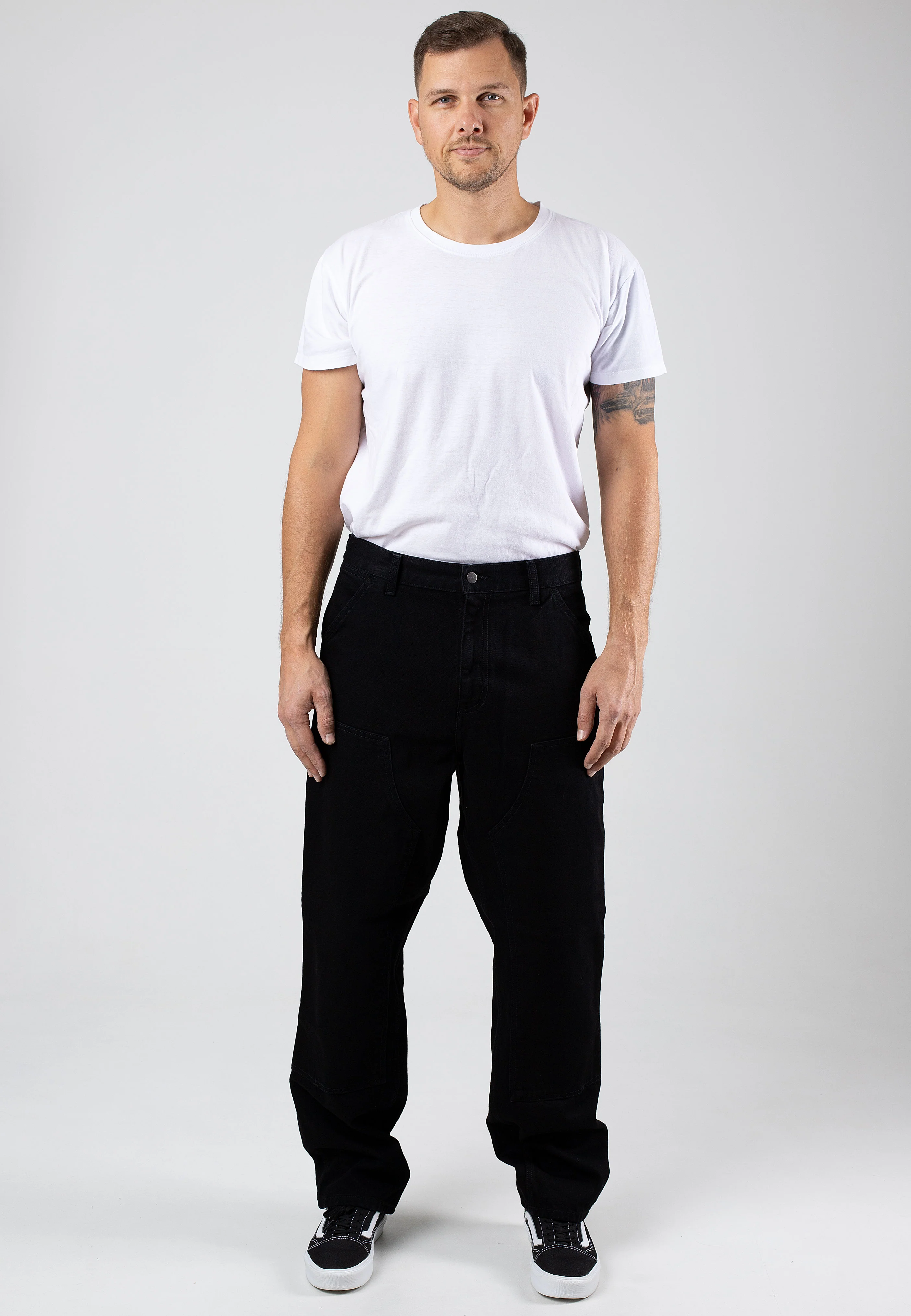 Double Knee Rinsed Black - Jeans - Image 2