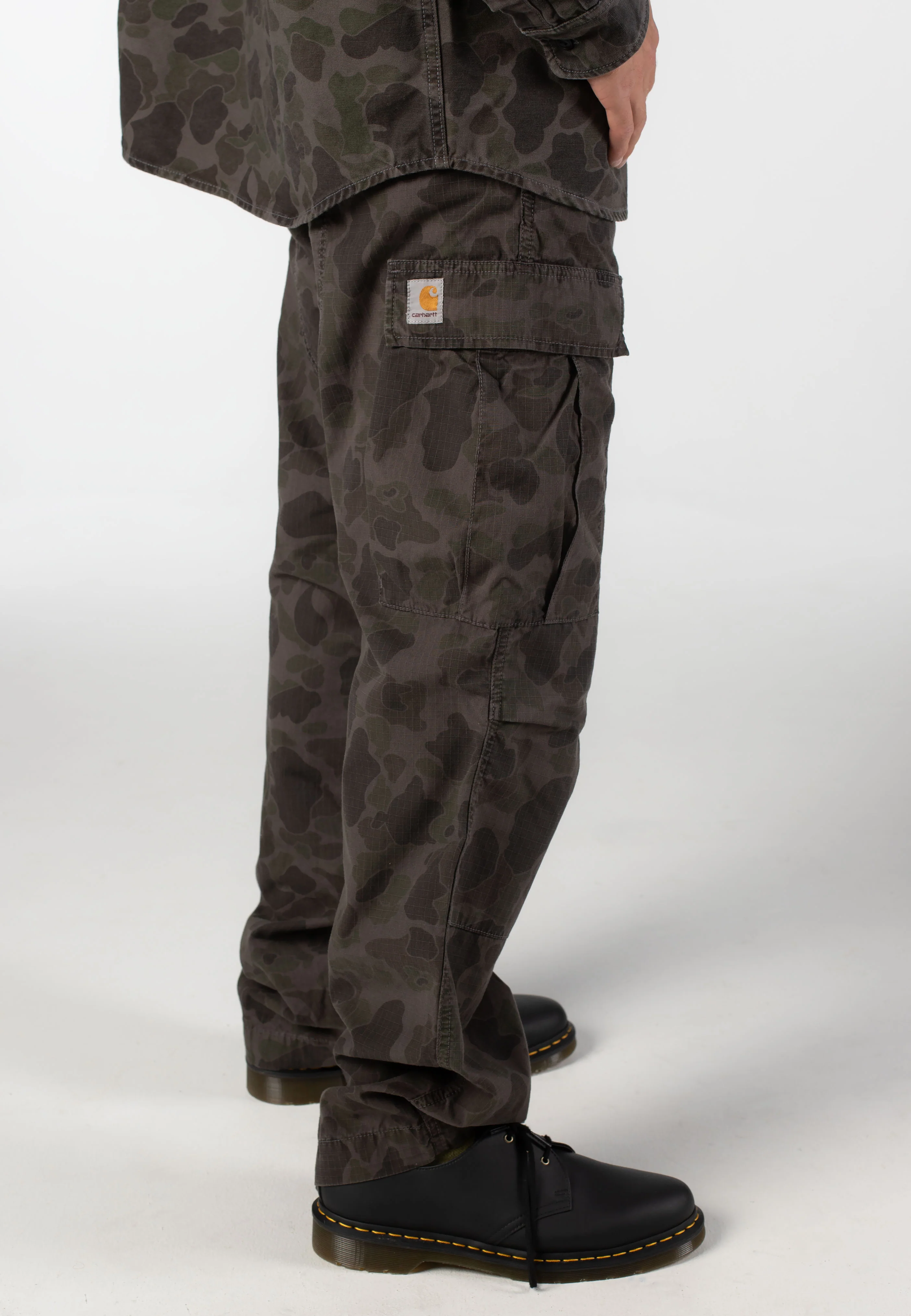 Duck Cargo Garment Dyed Camo Duck/Green/Porphyry - Pants - Image 5