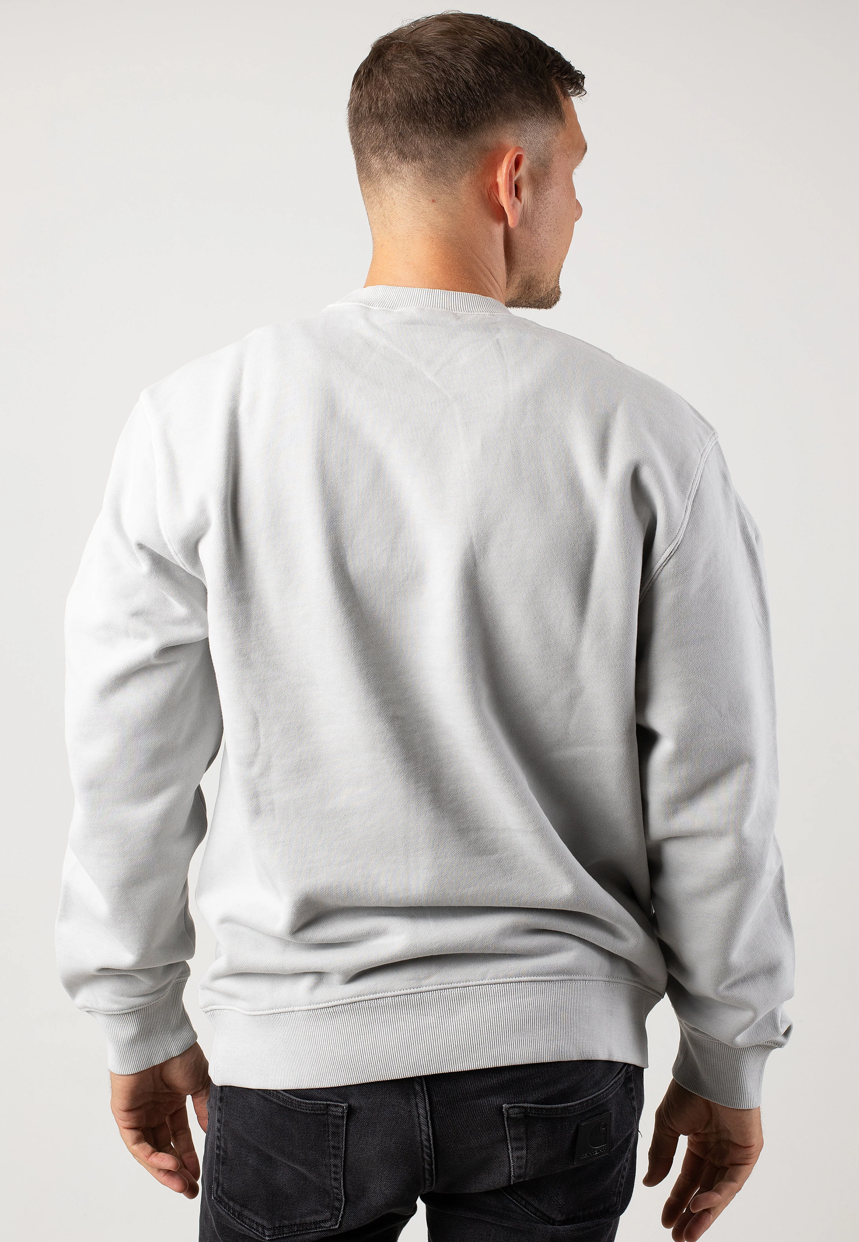 Duster Script Garment Dyed Basalt - Sweater - Image 3