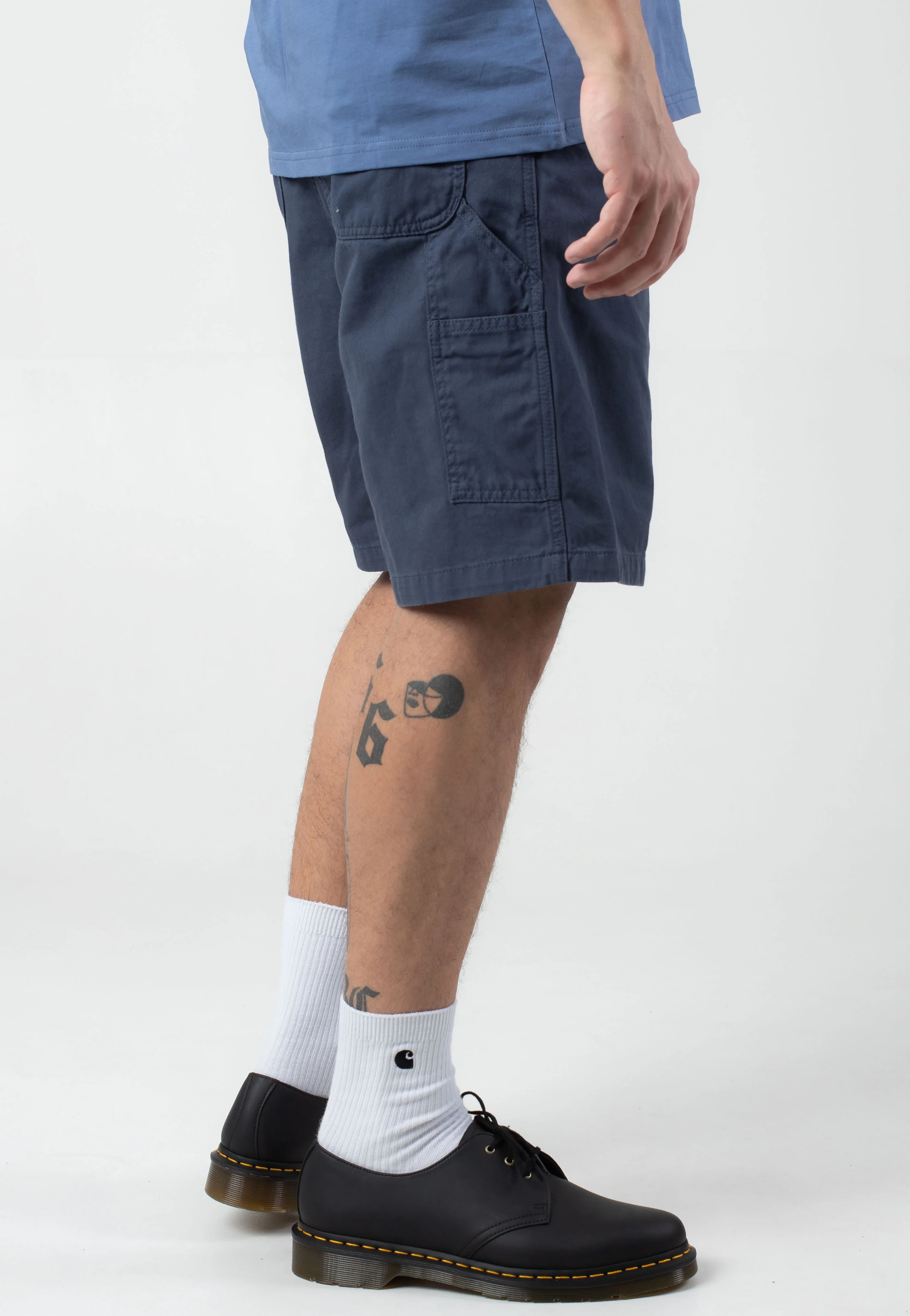 Flint Garment Dyed Dusky Blue - Shorts - Image 3