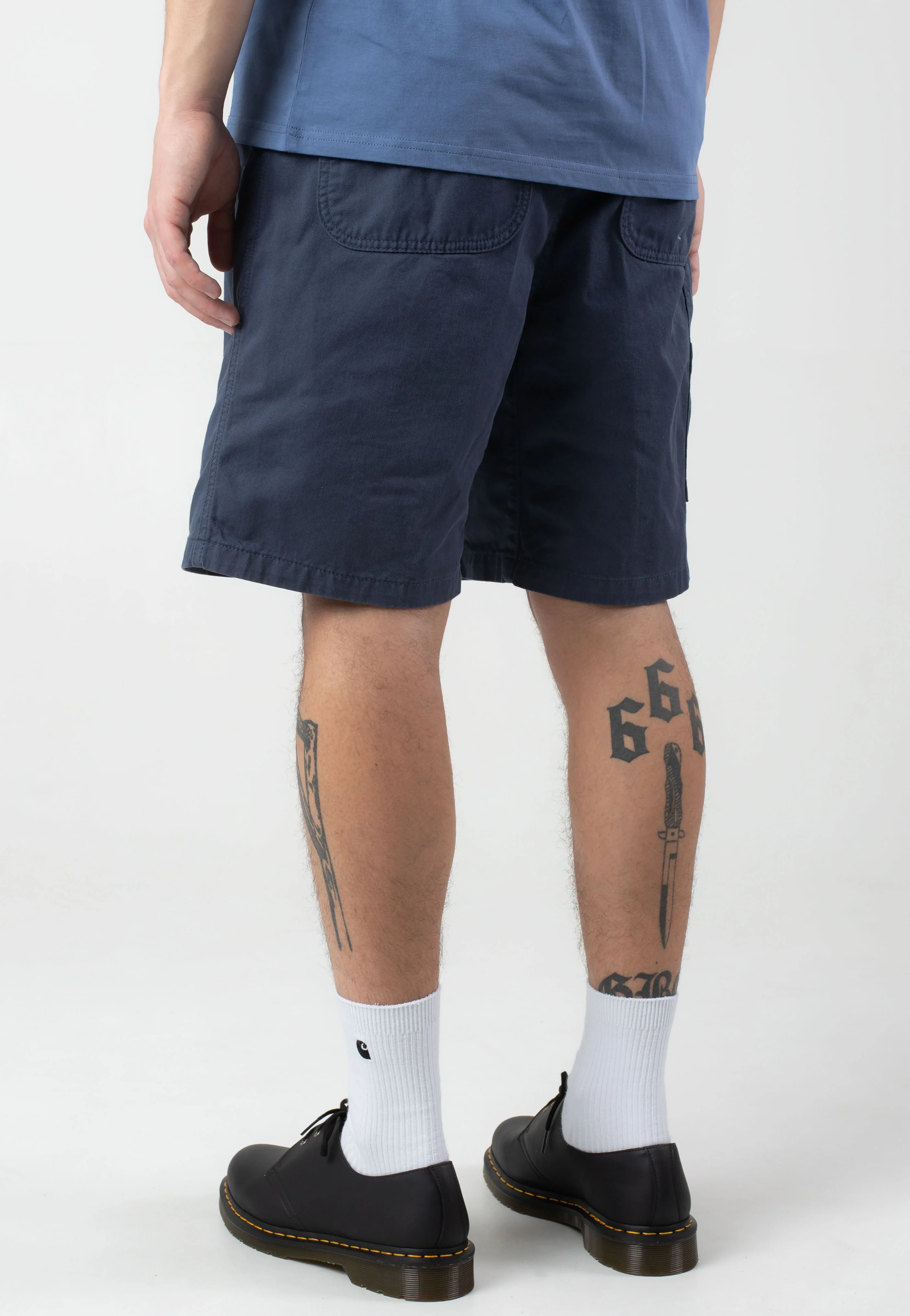 Flint Garment Dyed Dusky Blue - Shorts - Image 7