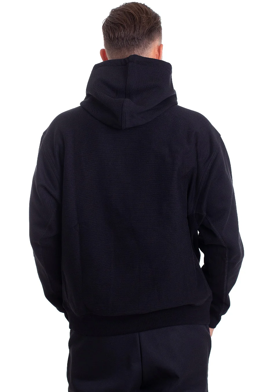 Hooded American Script Black - Hoodie - Image 3