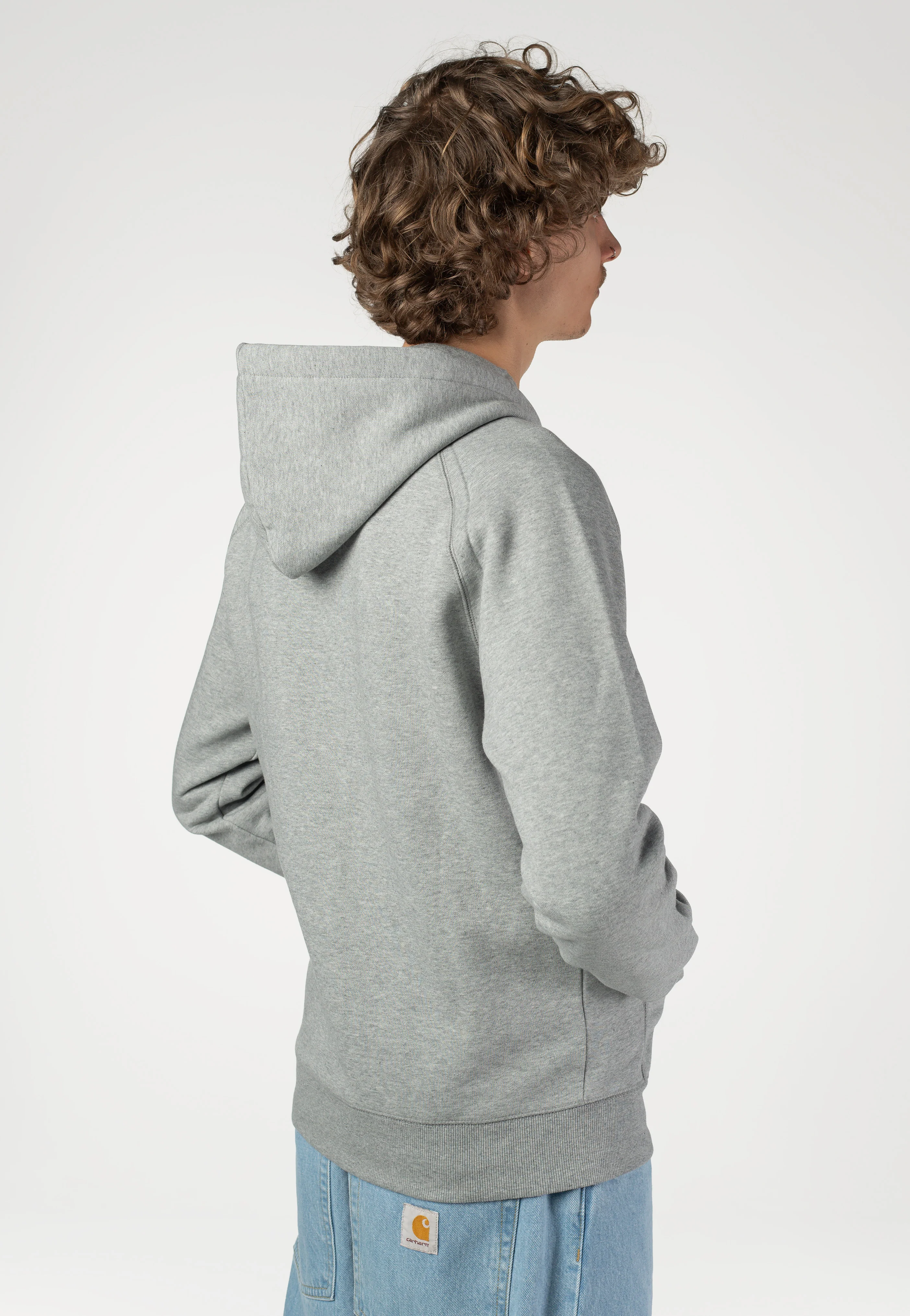 Hooded Chase Grey Heather/Gold - Zipper - Image 2