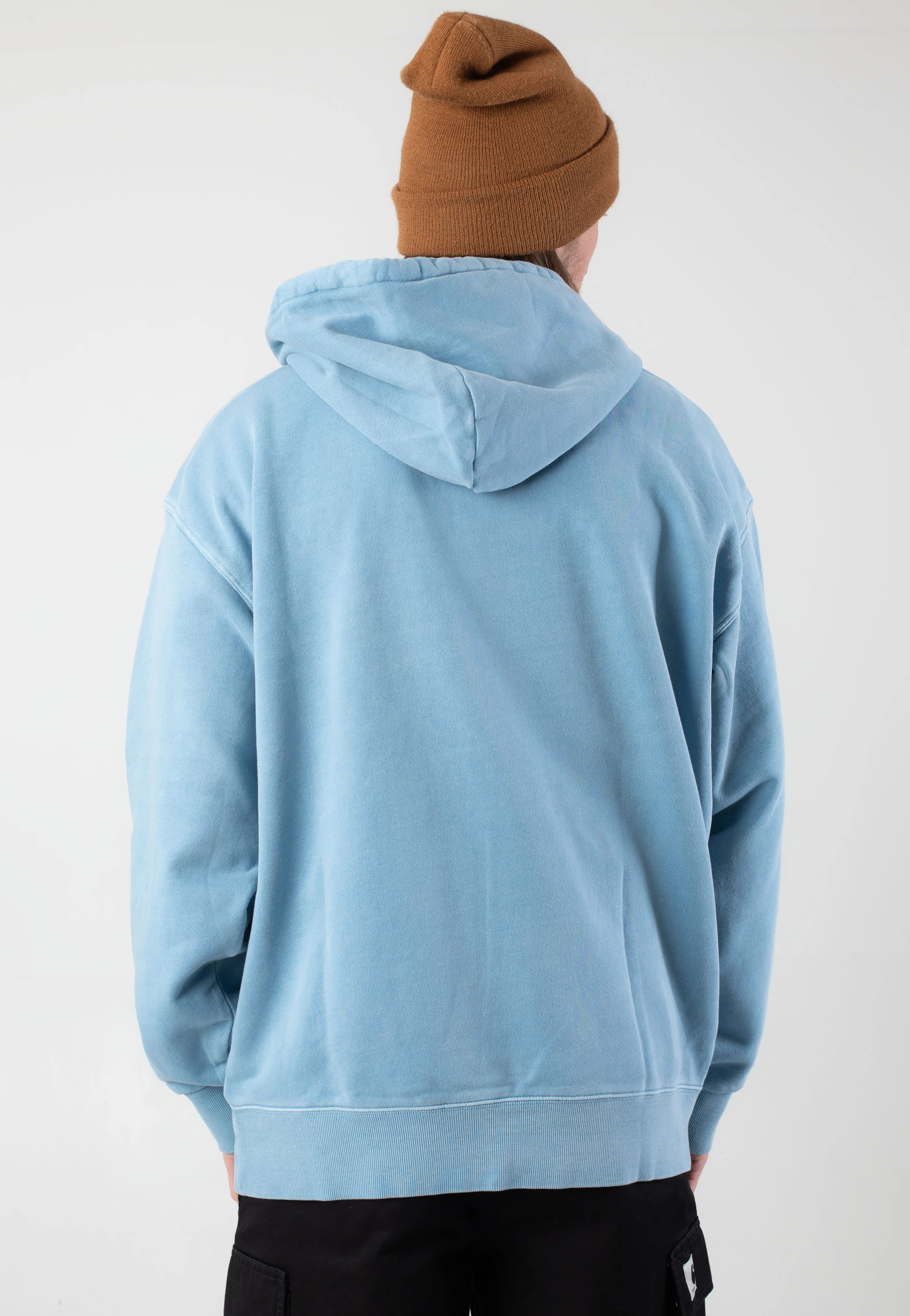 Hooded Nelson Garment Dyed Clay Blue - Hoodie - Image 7