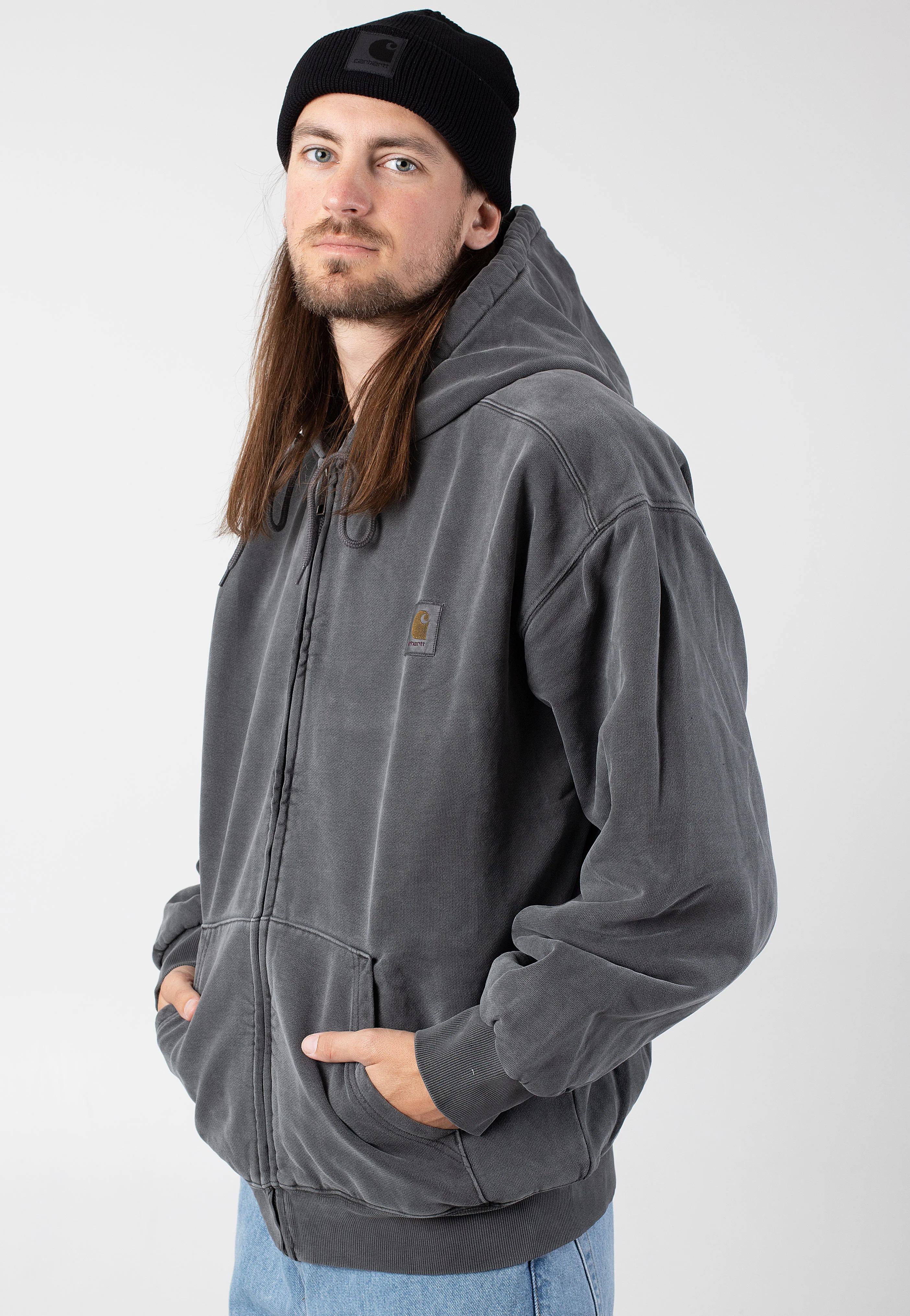 Hooded Vista Garment Dyed Graphite - Jacket - Image 5