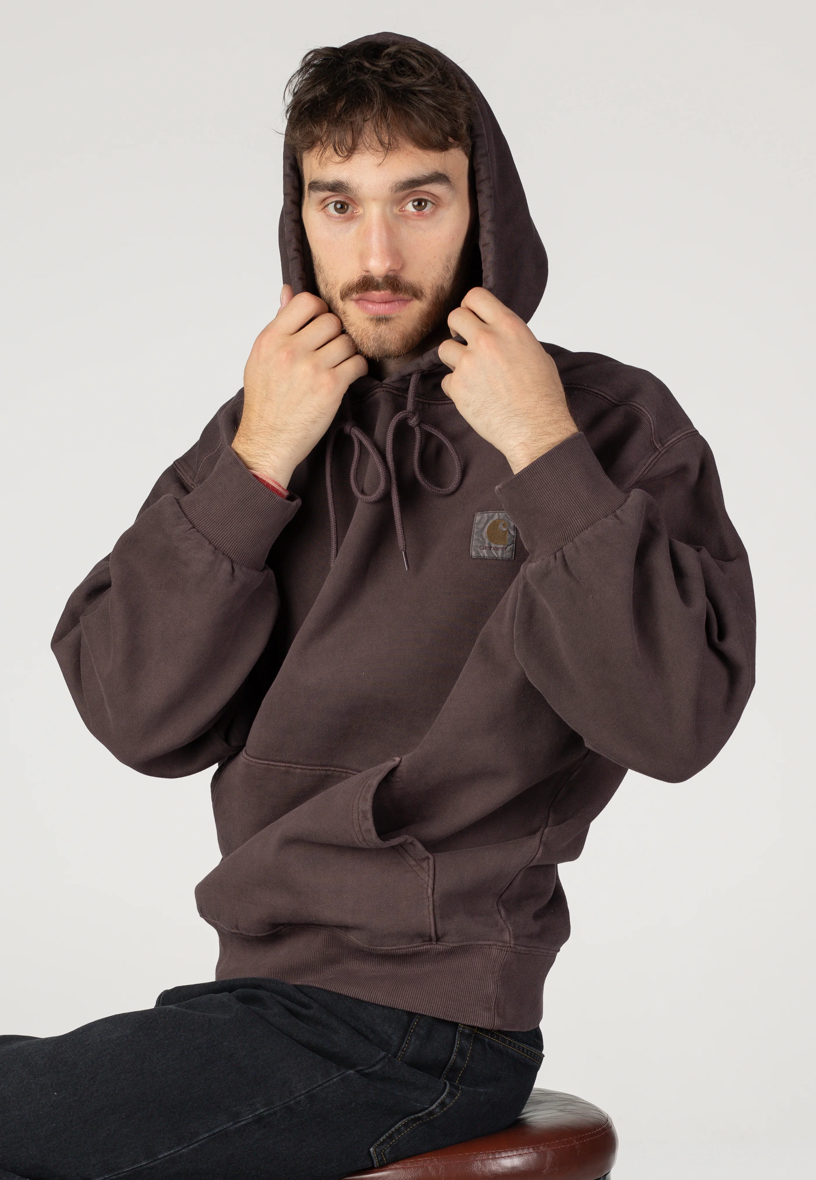 Hooded Vista Garment Dyed Palisander - Hoodie - Image 2