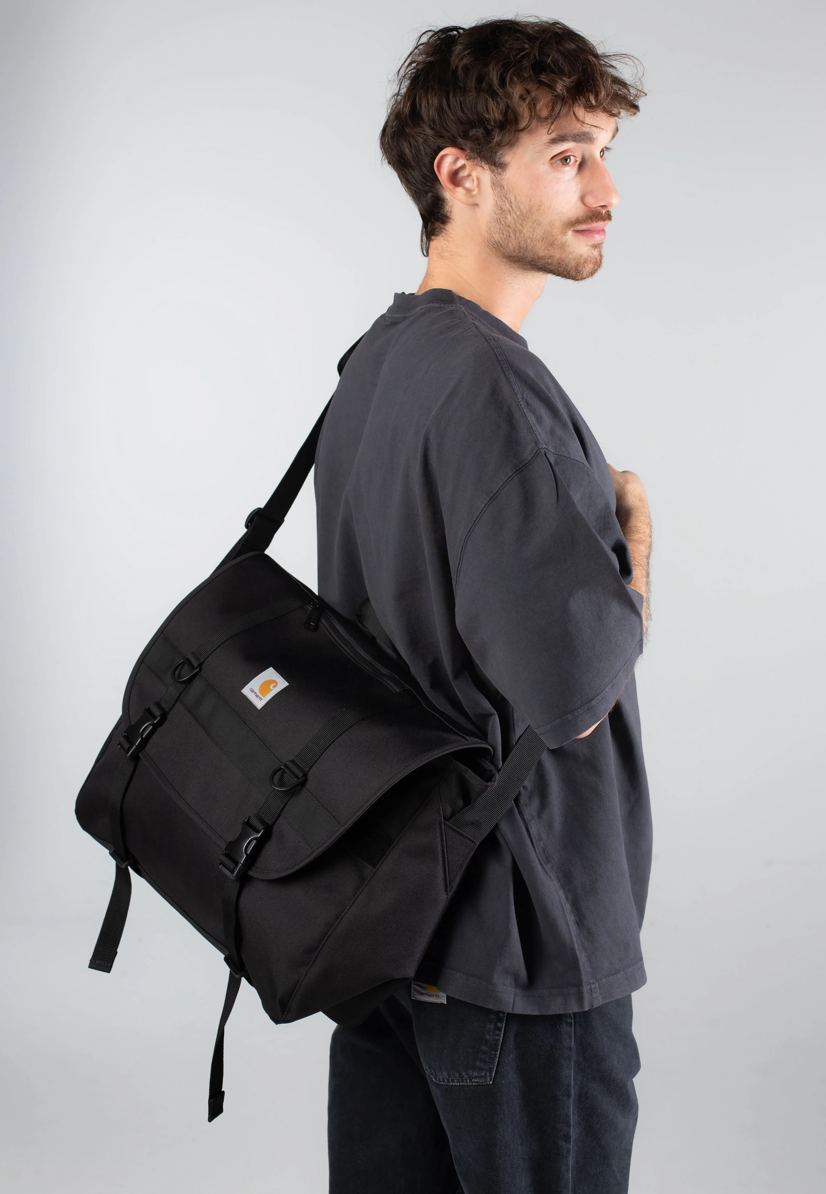 Jake Messenger Black - Messenger Bag - Image 5
