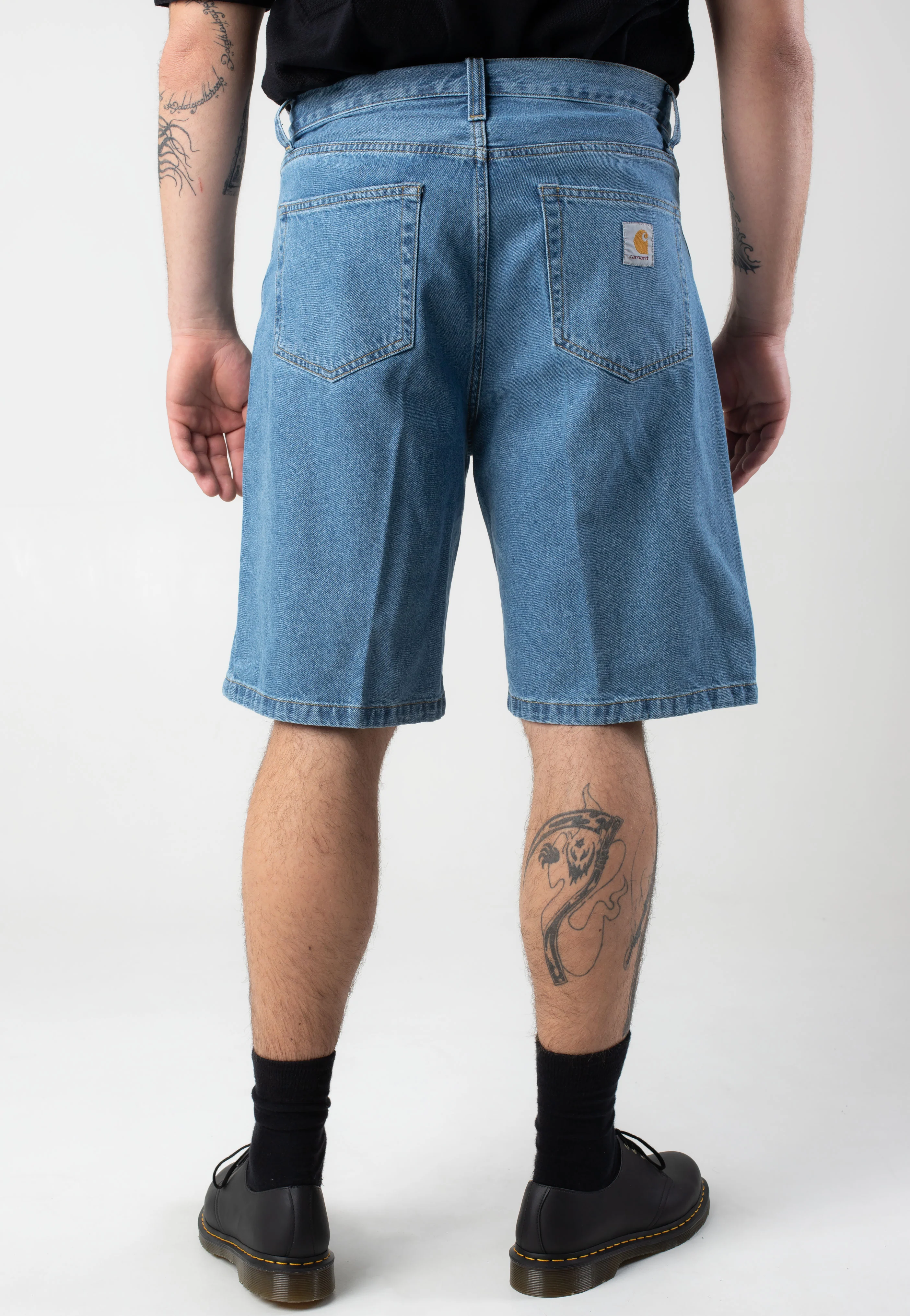 Landon Heavy Stone Wash Blue - Shorts - Image 3