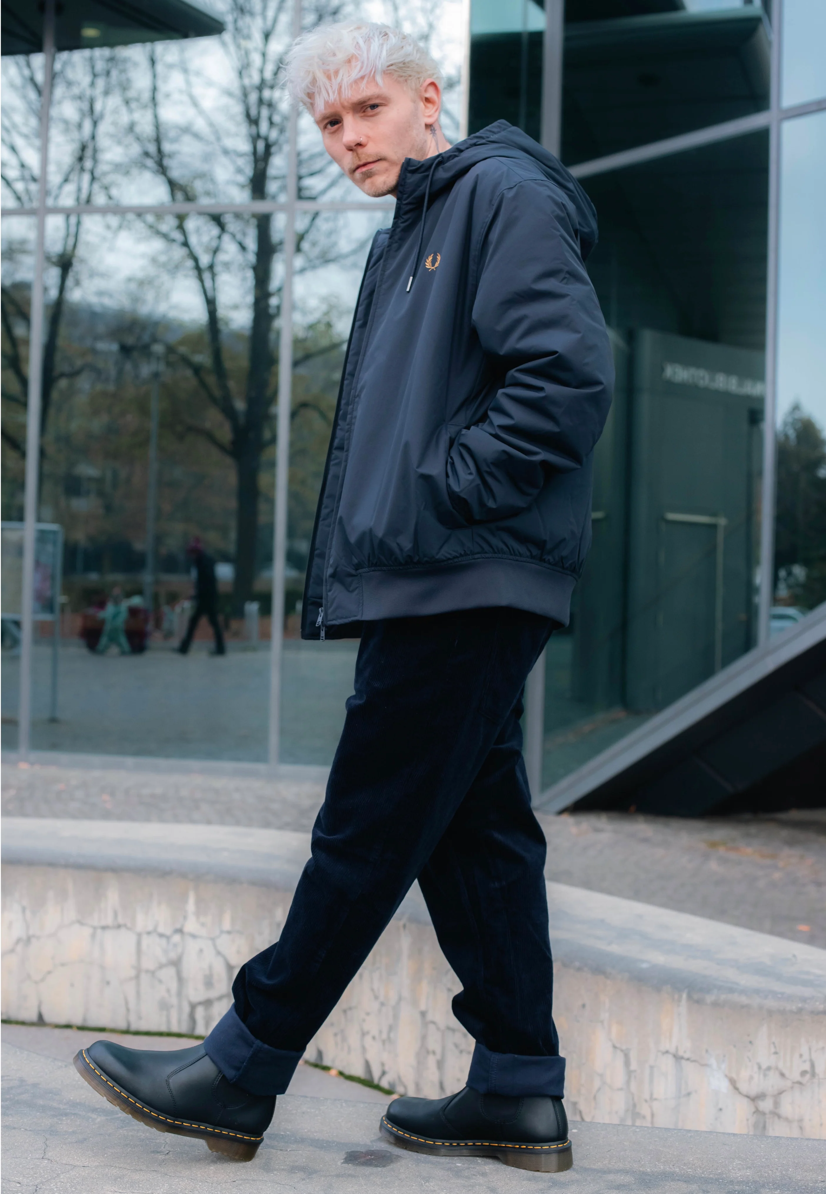 Newel Rinsed Dark Navy - Pants - Image 2