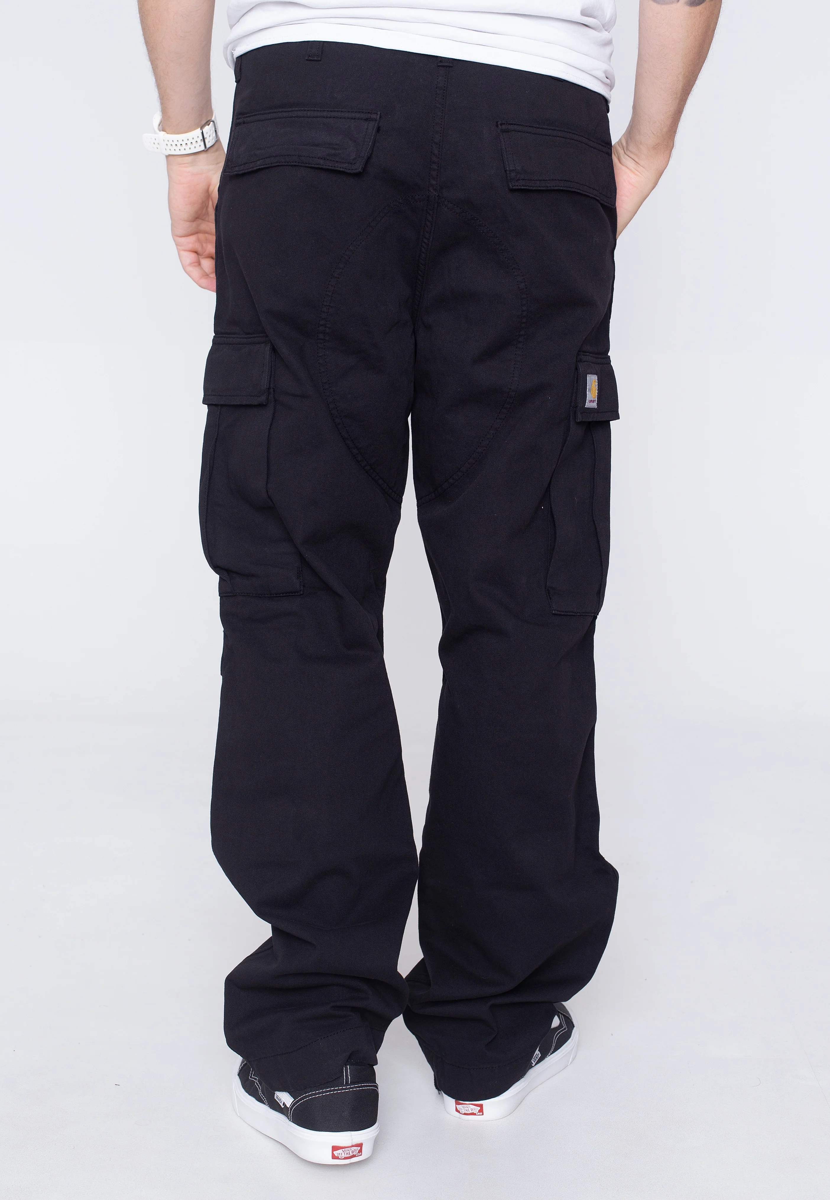 Regular Cargo Garment Dyed Black - Pants - Image 3
