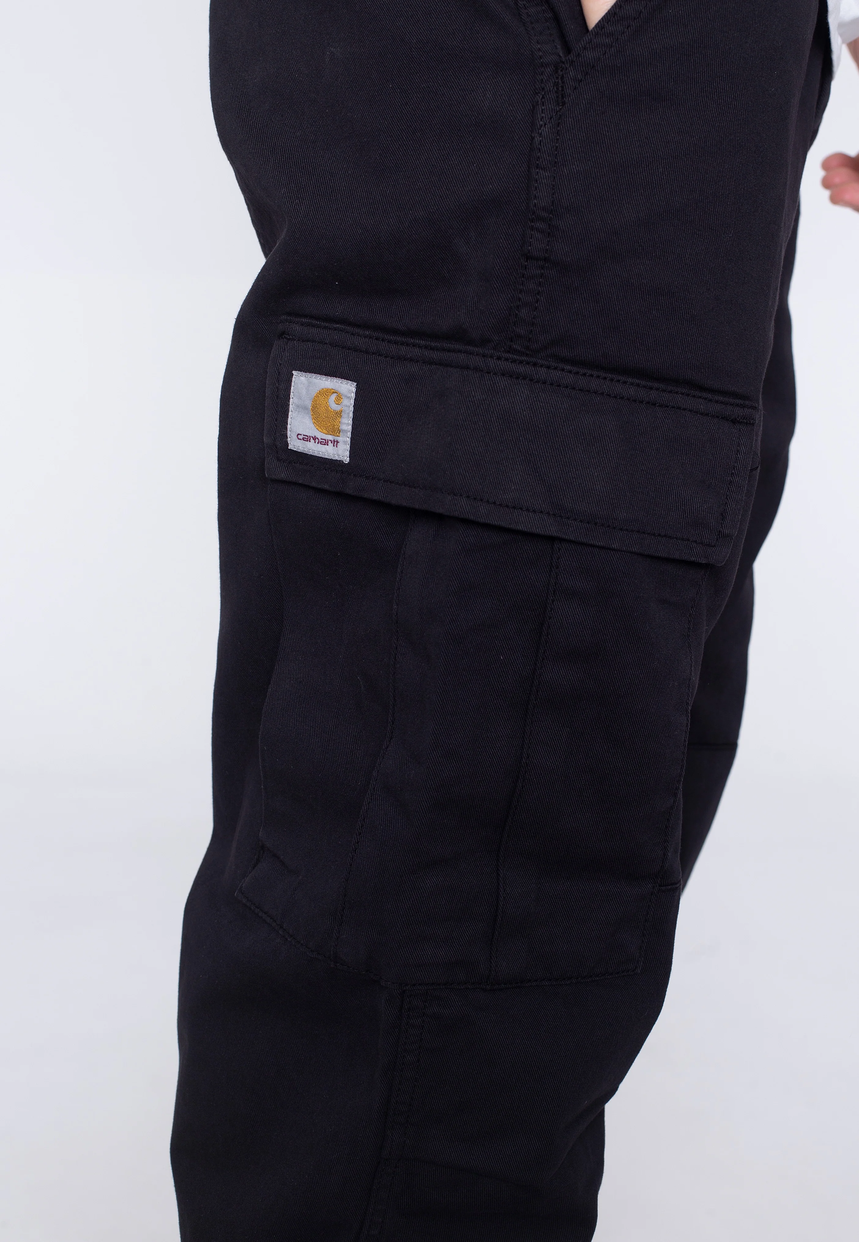 Regular Cargo Garment Dyed Black - Pants - Image 4