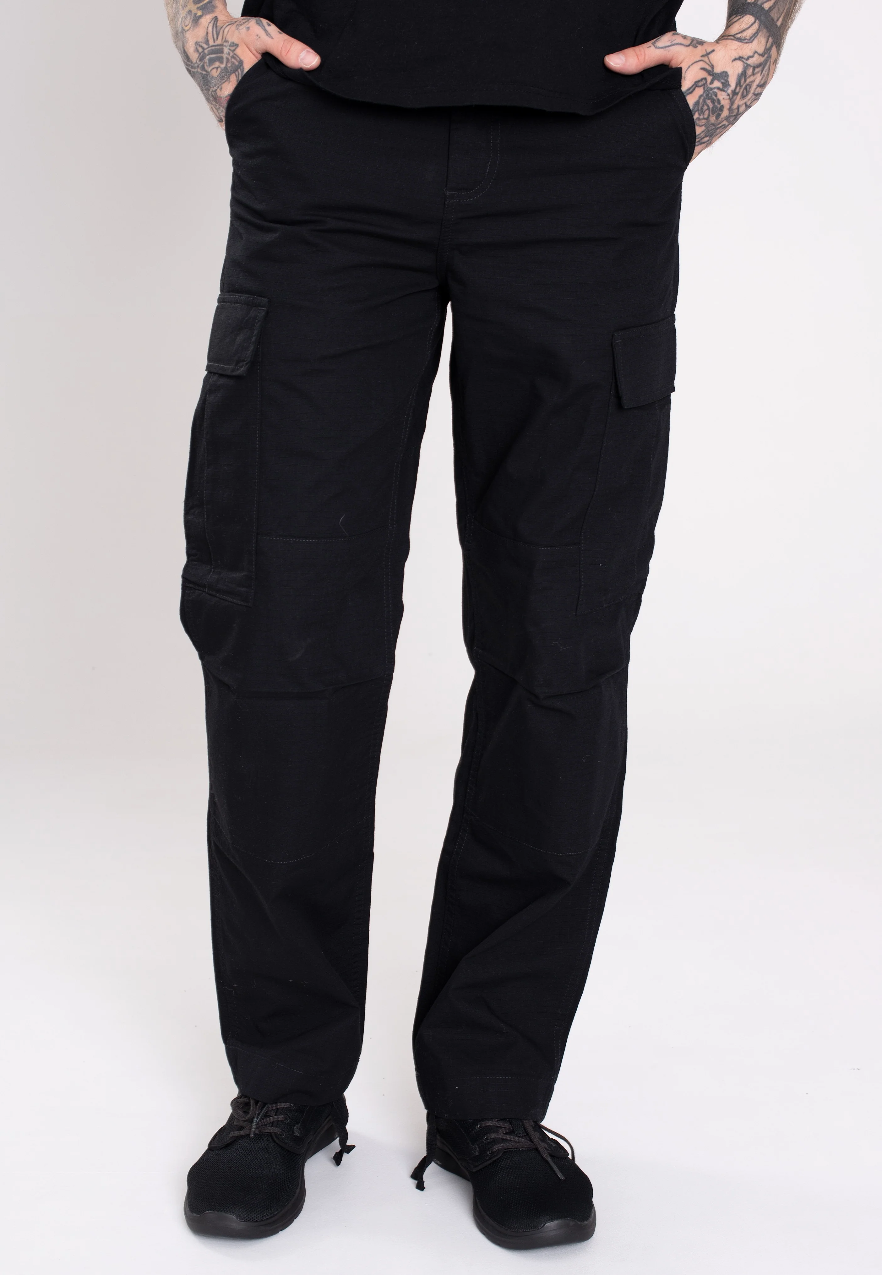 Regular Cargo Rinsed Black - Pants