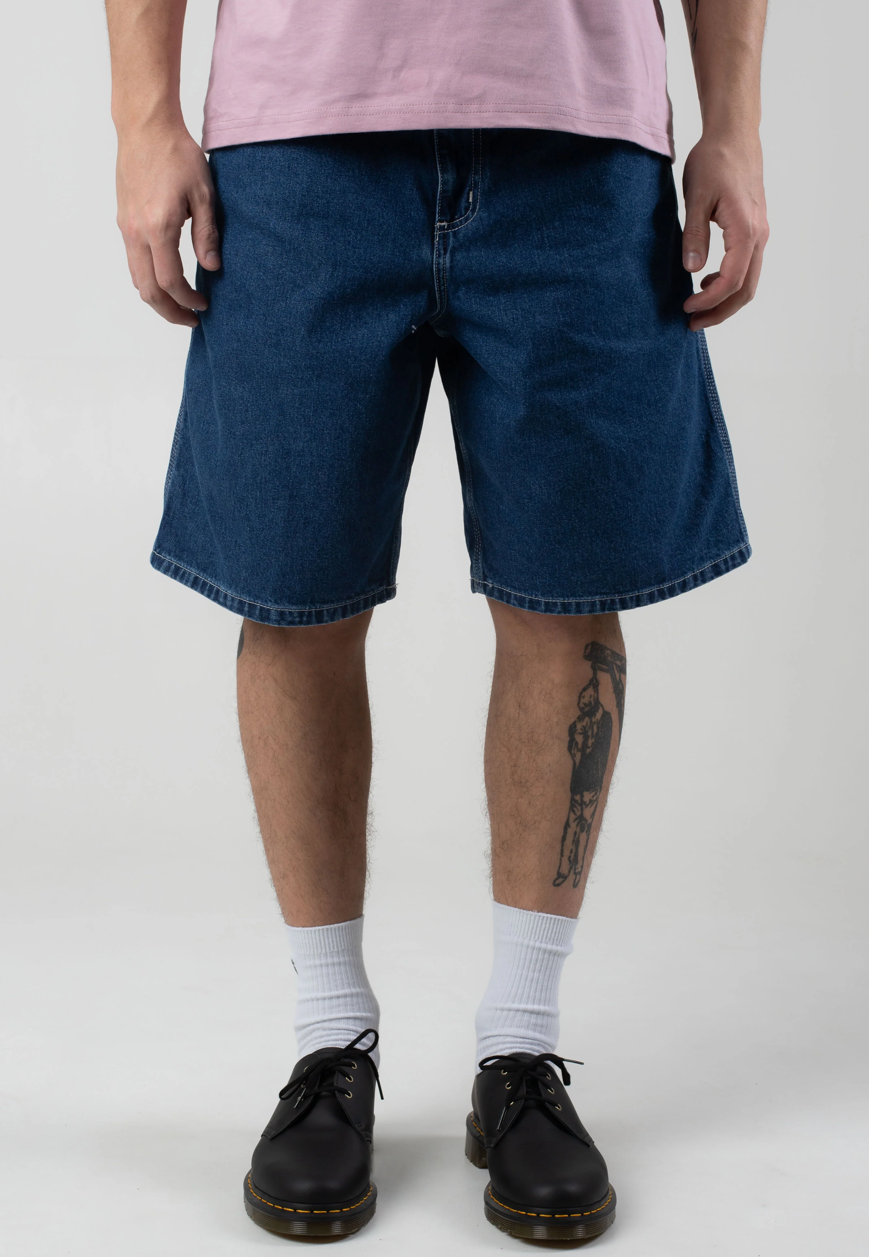 Simple Stone Washed Blue - Shorts - Image 2