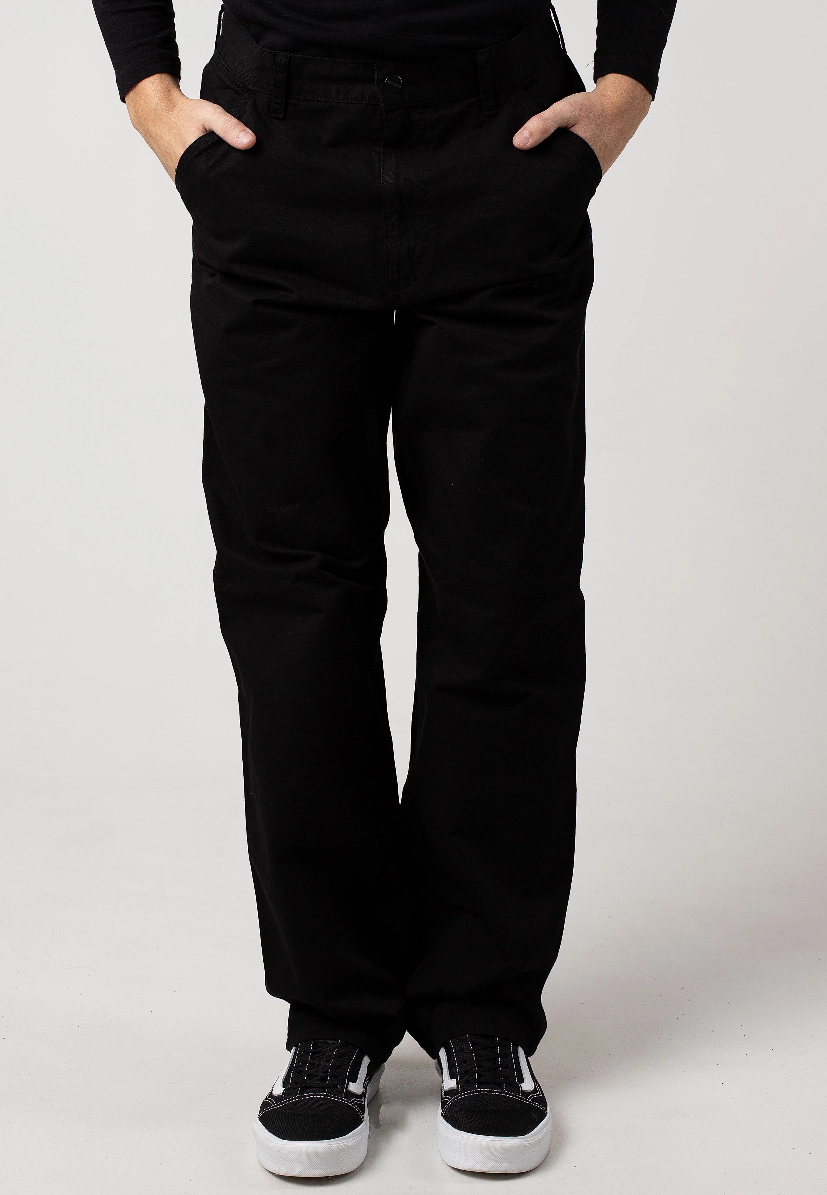 Single Knee Garment Dyed Black - Pants - Image 5